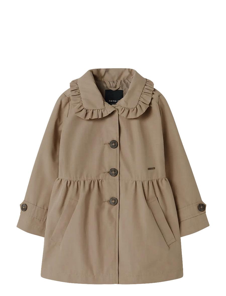 name it - NMFMADELIN TRENCH COAT NOOS - mäntel - savannah tan - 1