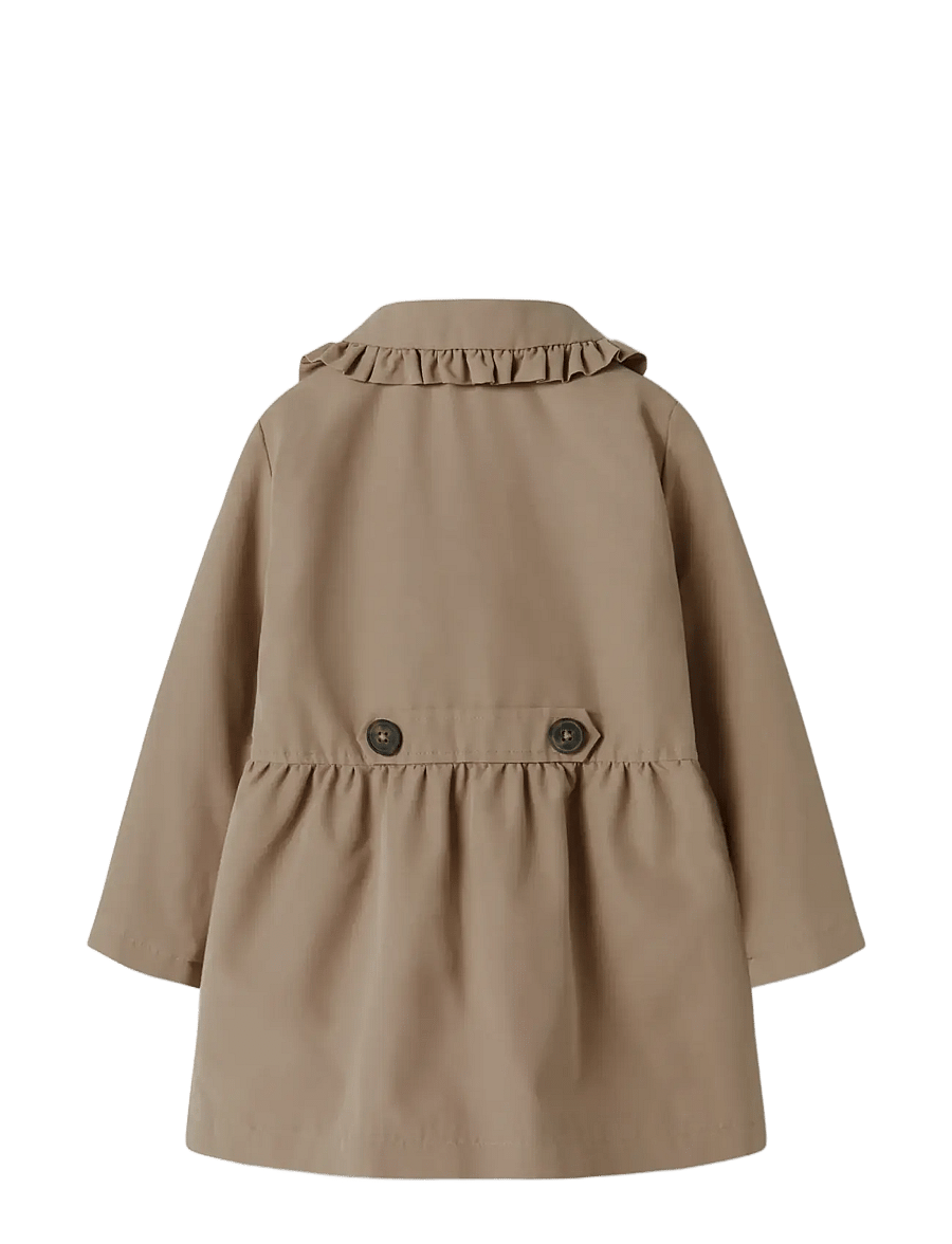 name it - NMFMADELIN TRENCH COAT NOOS - mäntel - savannah tan - 2