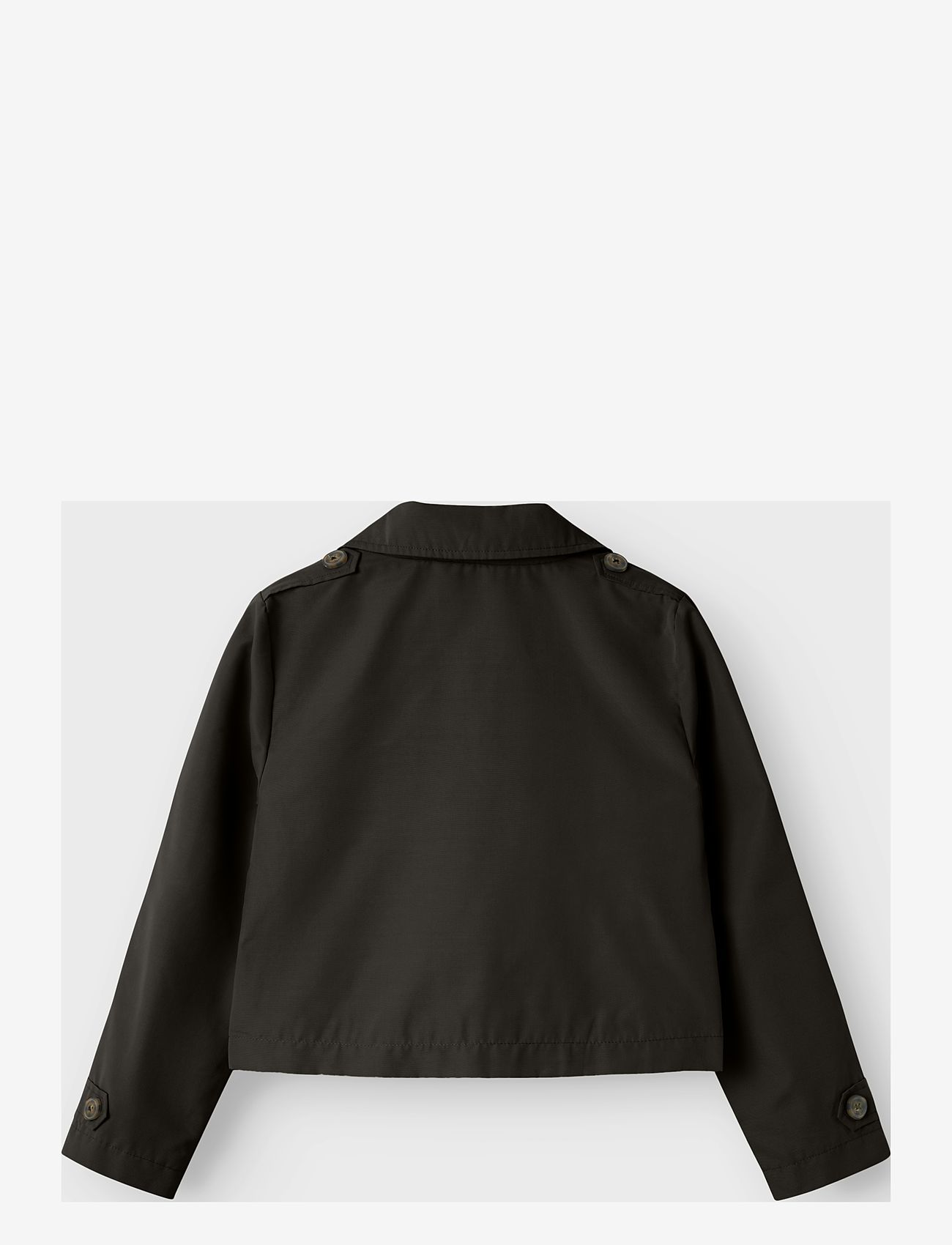 name it - NKFMADELIN TRENCH COAT SHORT - tunna jackor - black - 1