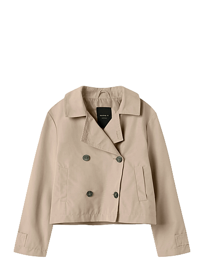 Nkfmadelin Trench Coat Short - Lette Jakker
