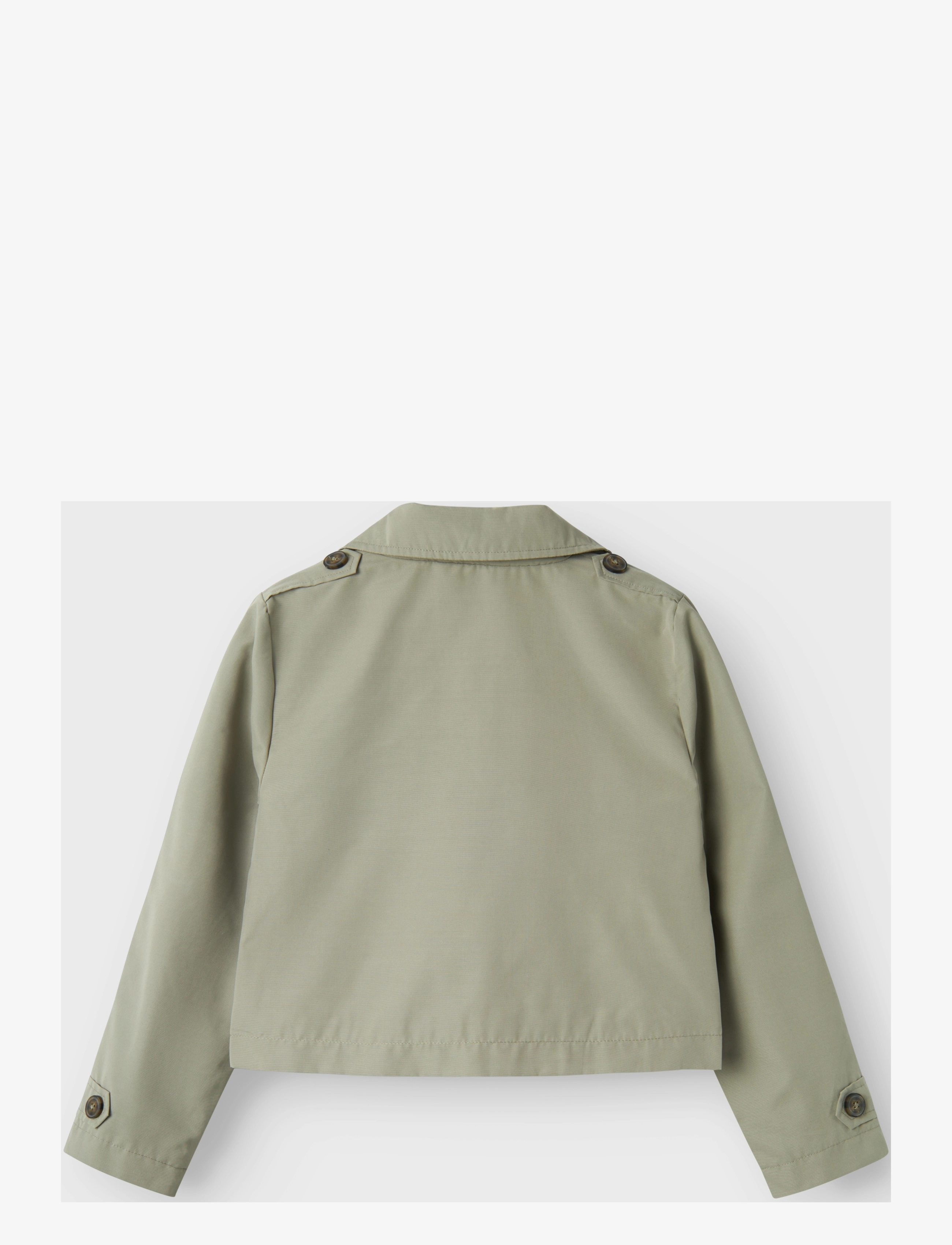 name it - NKFMADELIN TRENCH COAT SHORT - frakker - shadow - 2