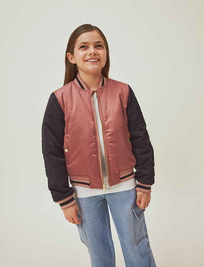 name it - NKFMARISKA BOMBER JACKET REV - bomberjakker - black - 2