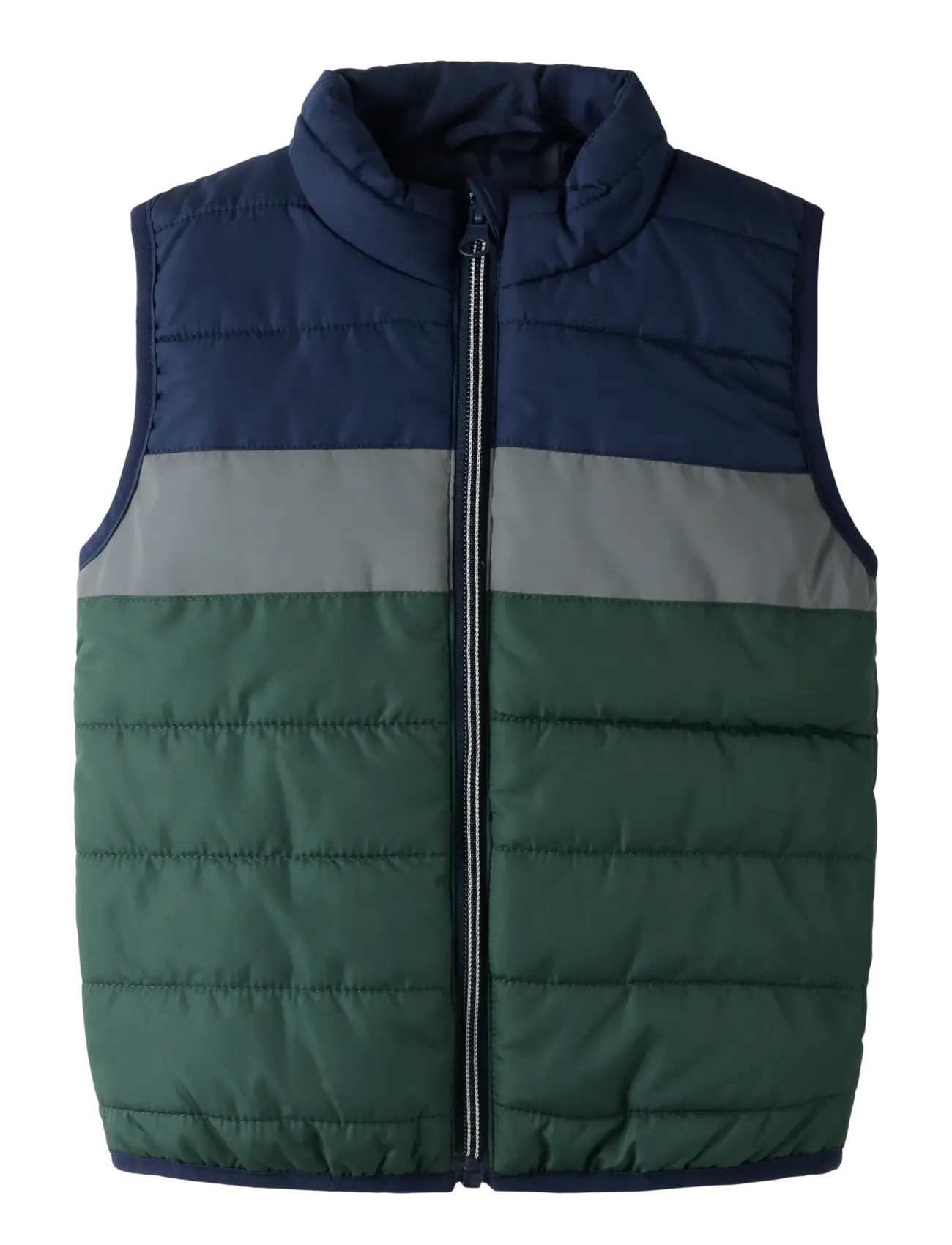 name it NMMMYLANE VEST BLOCK2 - Vestid - GREEN GABLES / navy