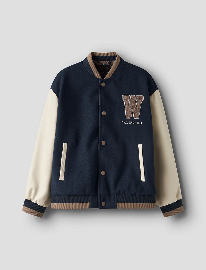 name it - NKMMIKADO VARSITY JACKET - bomberjackor - navy blazer - 0