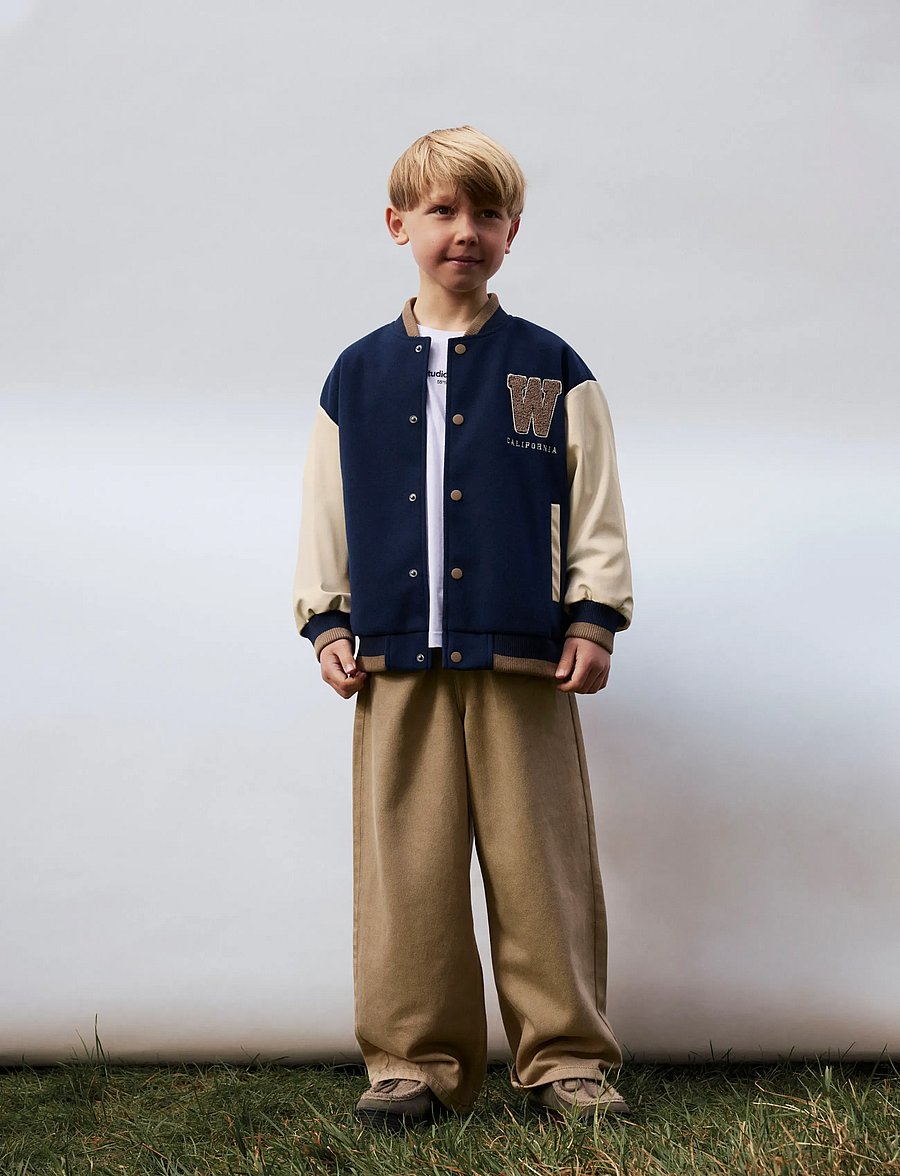 name it - NKMMIKADO VARSITY JACKET - „bomber“ stiliaus striukės - navy blazer - 4