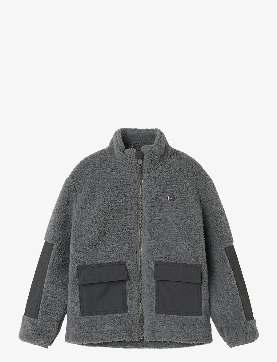 name it - NKMMONICO TEDDY JACKET - fleecejacken - mockingbird - 0