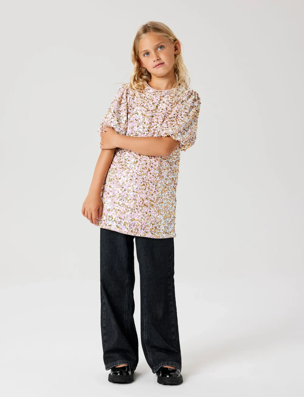 name it - NKFRULLAS SS TUNIC - partykleider - corsage - 0