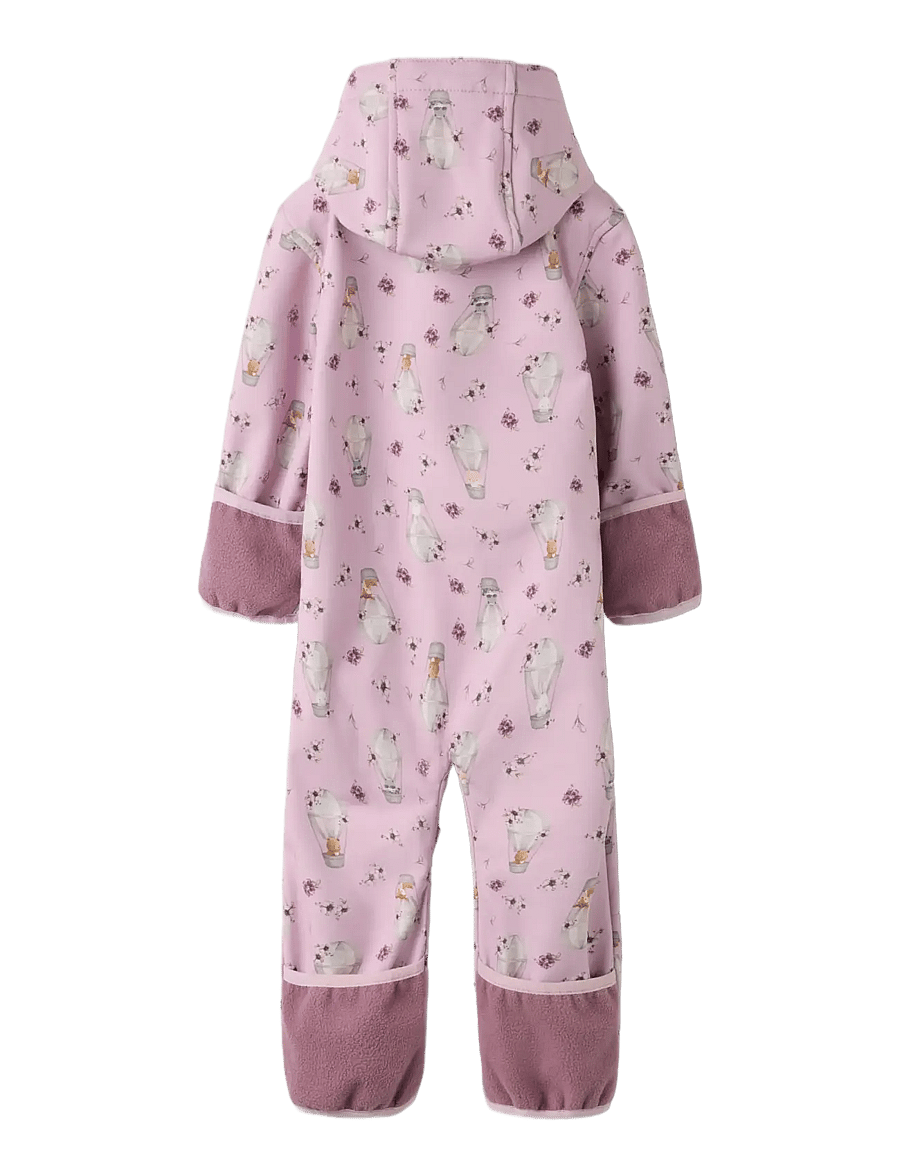 name it - NBFALFA08 SOFTSHELL SUIT AOP FO - softshelloveraller - keepsake lilac - 1