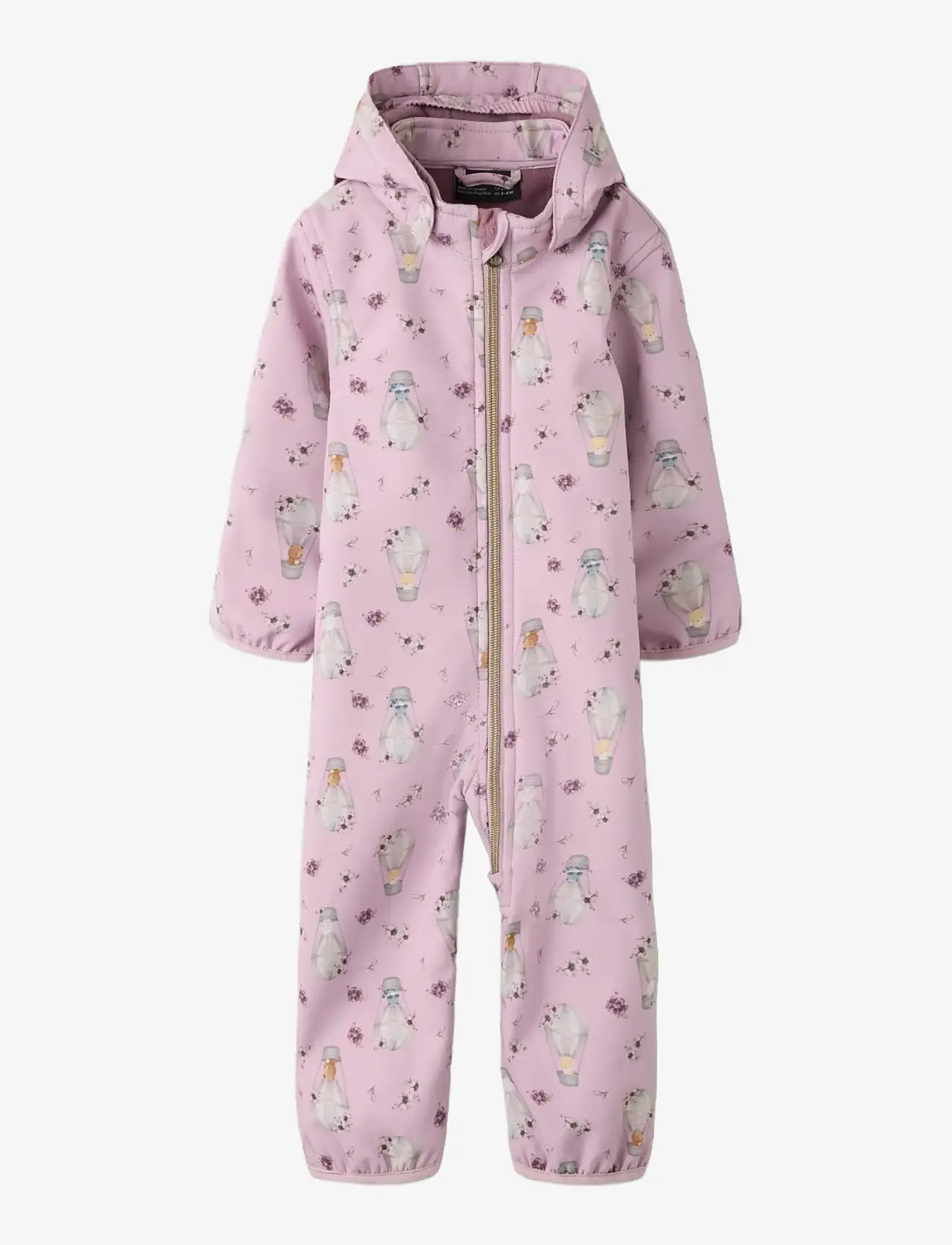 name it - NBFALFA08 SOFTSHELL SUIT AOP FO - skaldragter - keepsake lilac - 2