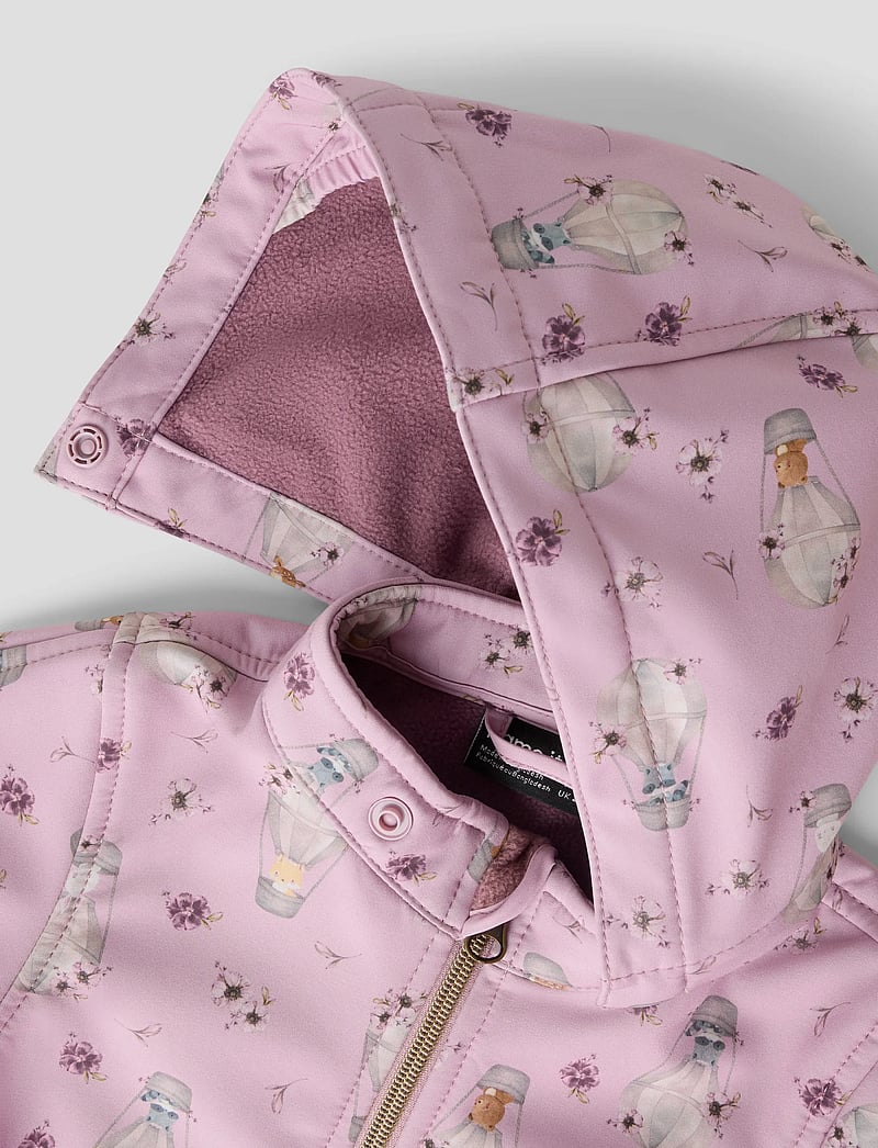 name it - NBFALFA08 SOFTSHELL SUIT AOP FO - softshell-overalls - keepsake lilac - 3