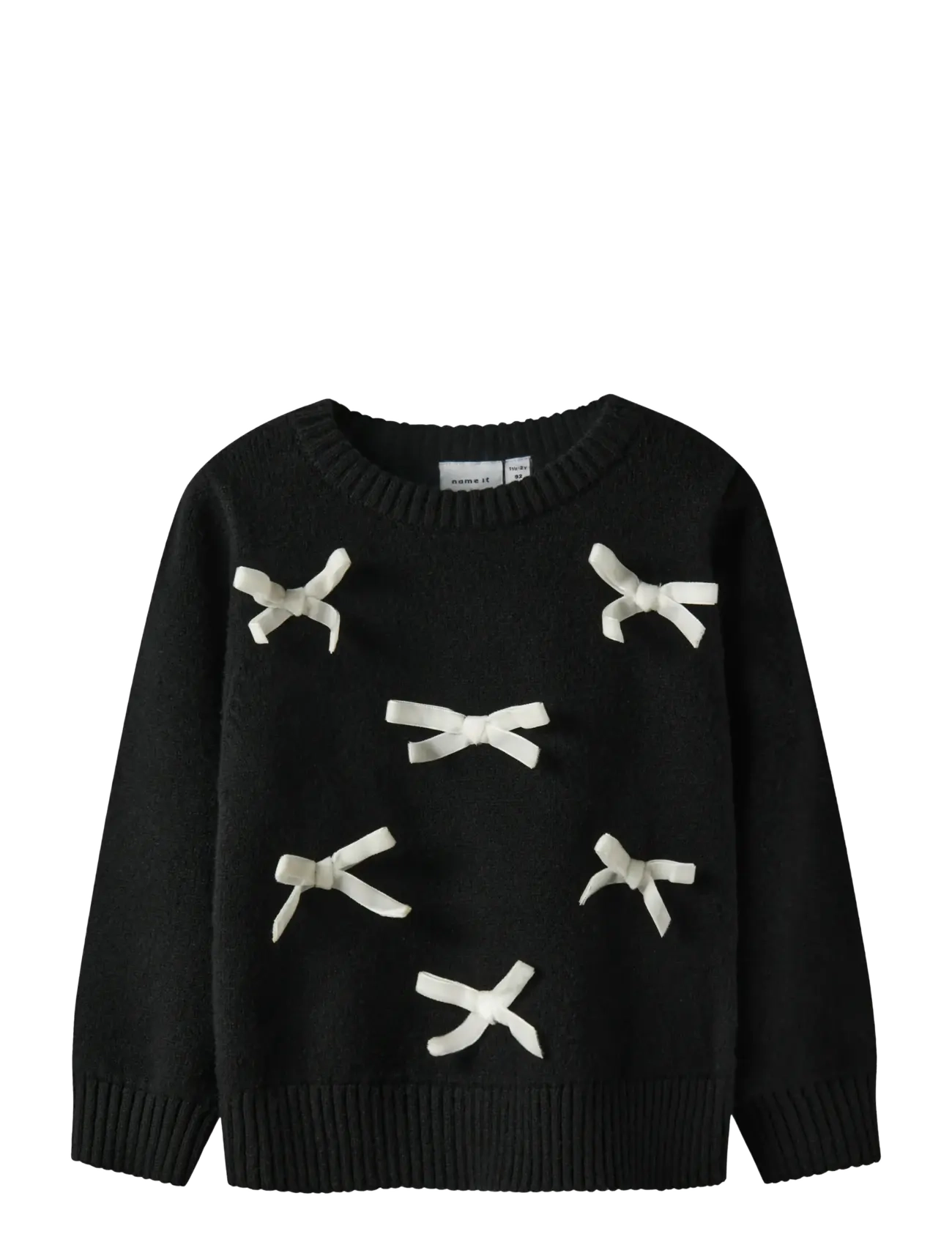 name it NMFRONJA LS KNIT - Trøjer - BLACK / black