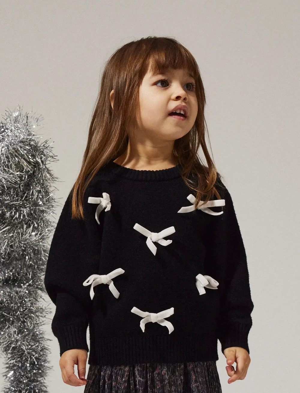 name it - NMFRONJA LS KNIT - džemprid - black - 0