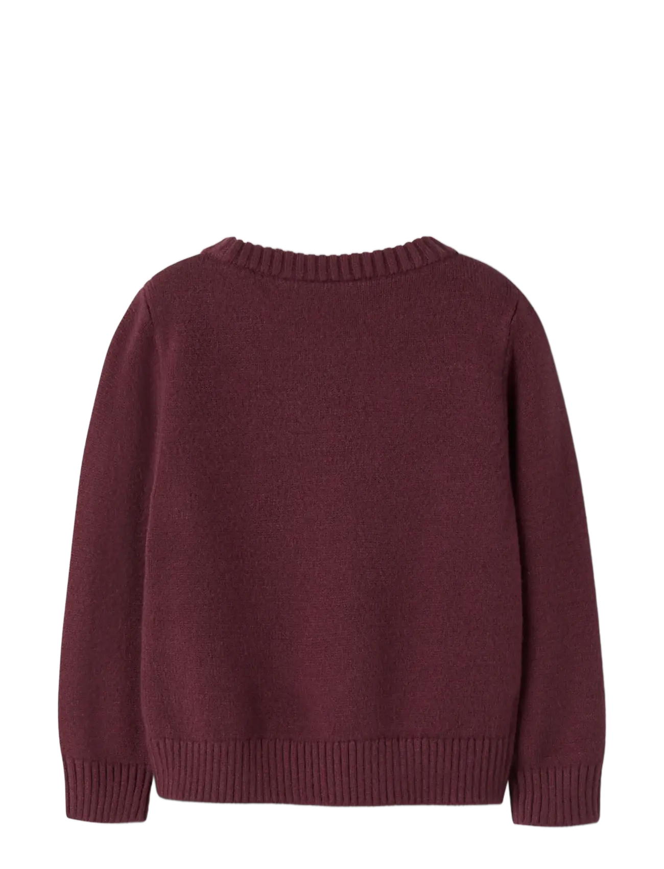name it - NMFRONJA LS KNIT - džemprid - burgundy - 2