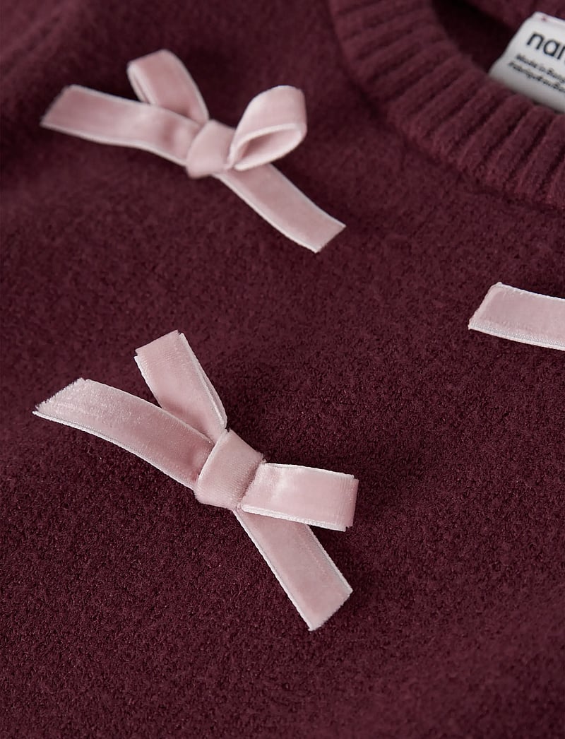 name it - NMFRONJA LS KNIT - pullover - burgundy - 3