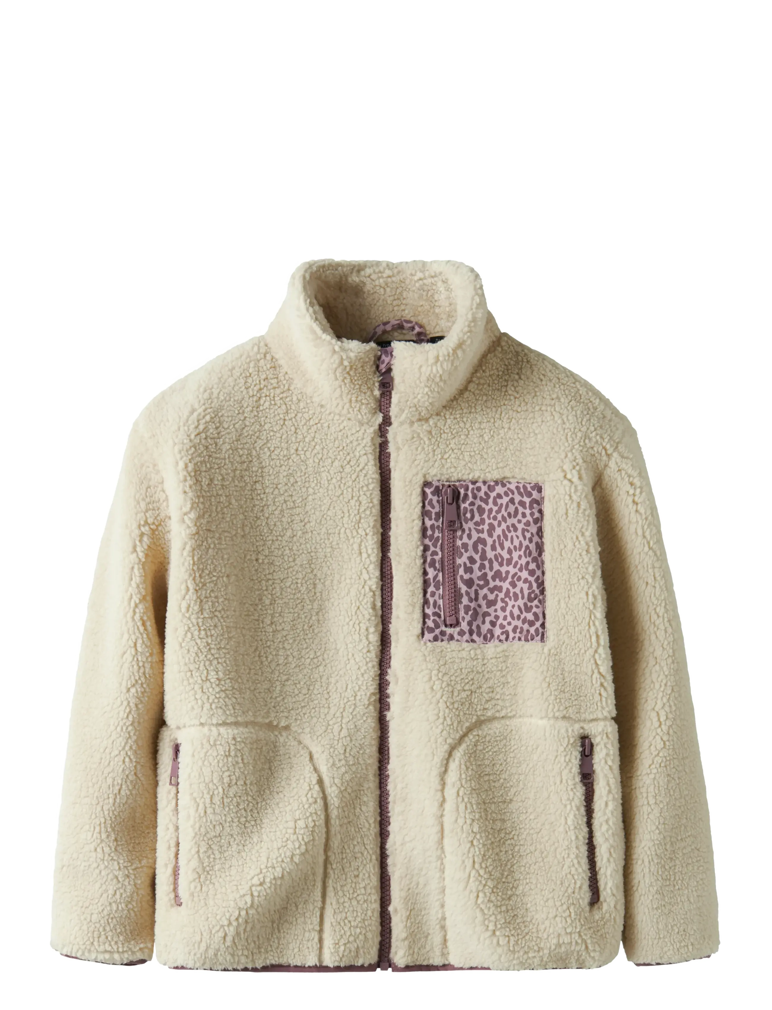 name it Nkfmonica Teddy Jacket, 170, Fleece Oberbekleidung, Creme - Jackets, Kinder