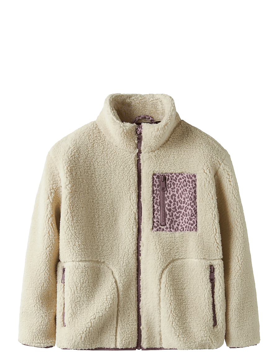 name it - NKFMONICA TEDDY JACKET - fleecetakit - fog - 0