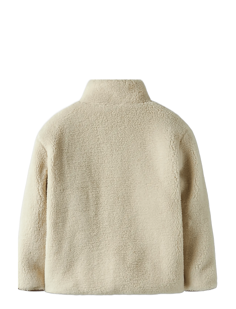 name it - NKFMONICA TEDDY JACKET - fleecejakker - fog - 1