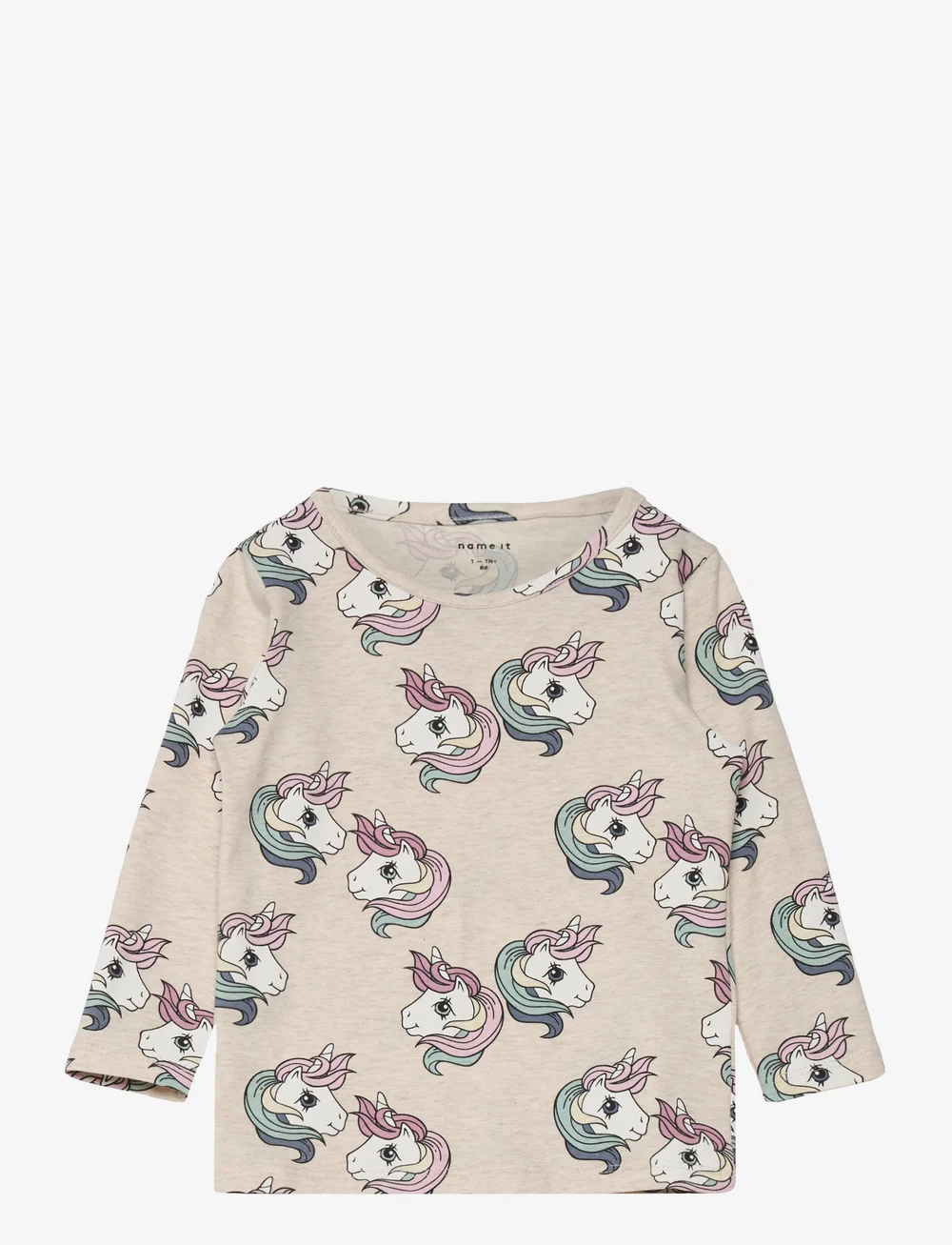 name it - NMFSIMONE MLP LS TOP CPLG - pikkade varrukatega t-särgid - peyote melange - 0