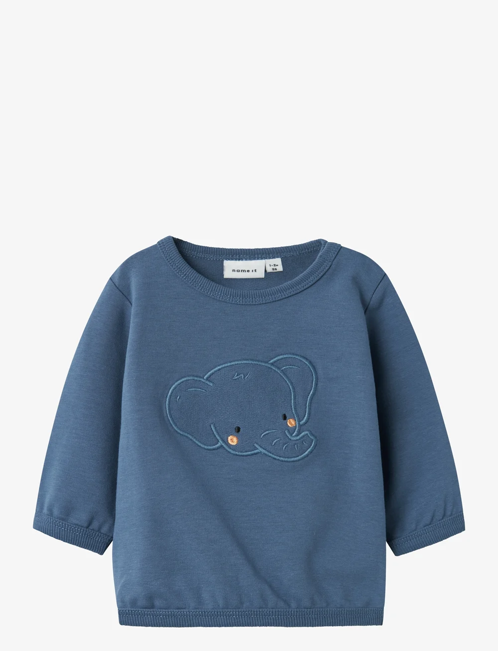 name it - NBMBIDUS LS SWEAT UNB - sweatshirts - china blue - 0