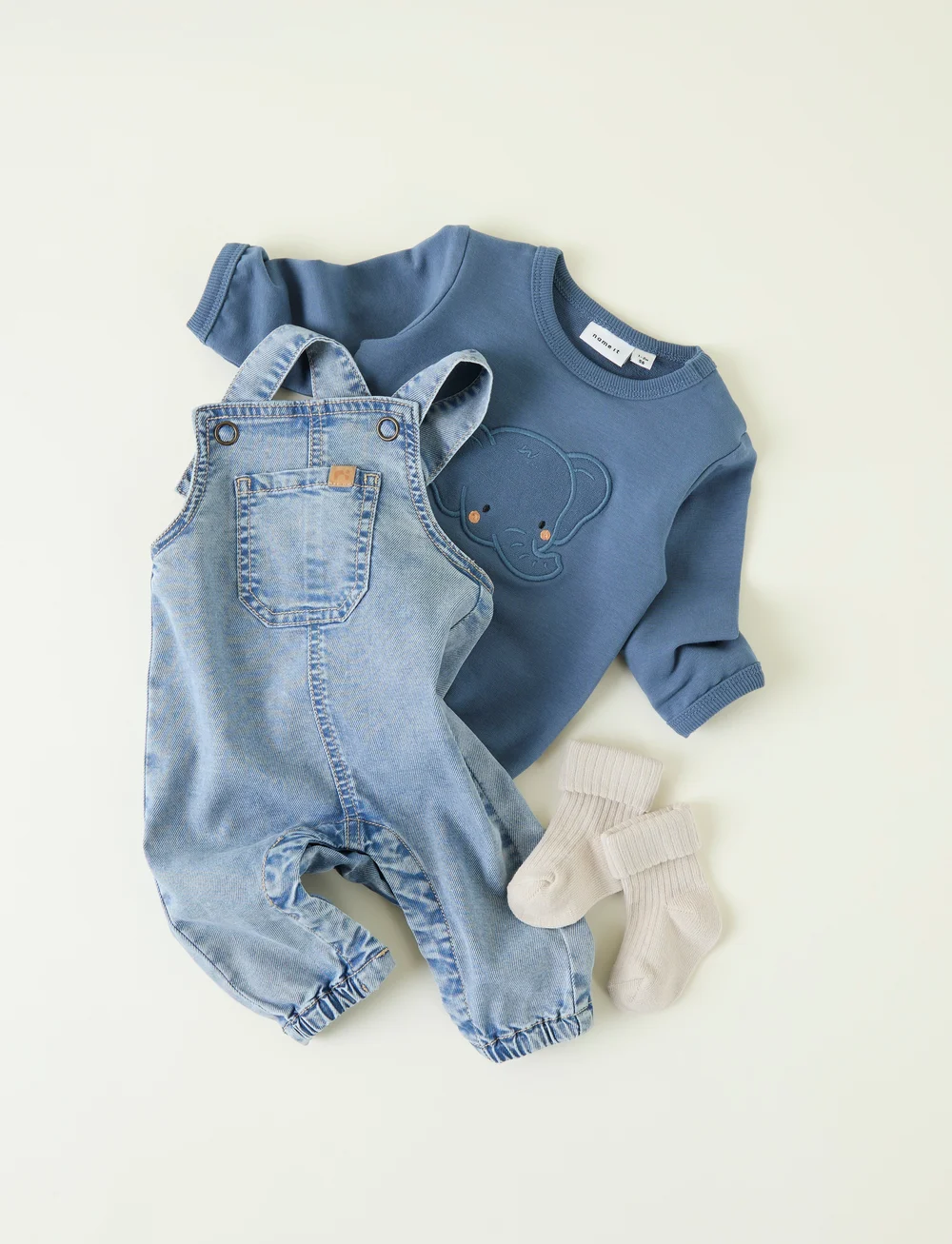 name it - NBMBIDUS LS SWEAT UNB - sweatshirts - china blue - 2