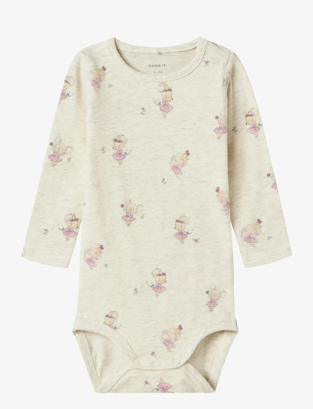 name it - NBFTADIE LS BODY - pikkade varrukatega bodid - peyote melange - 0