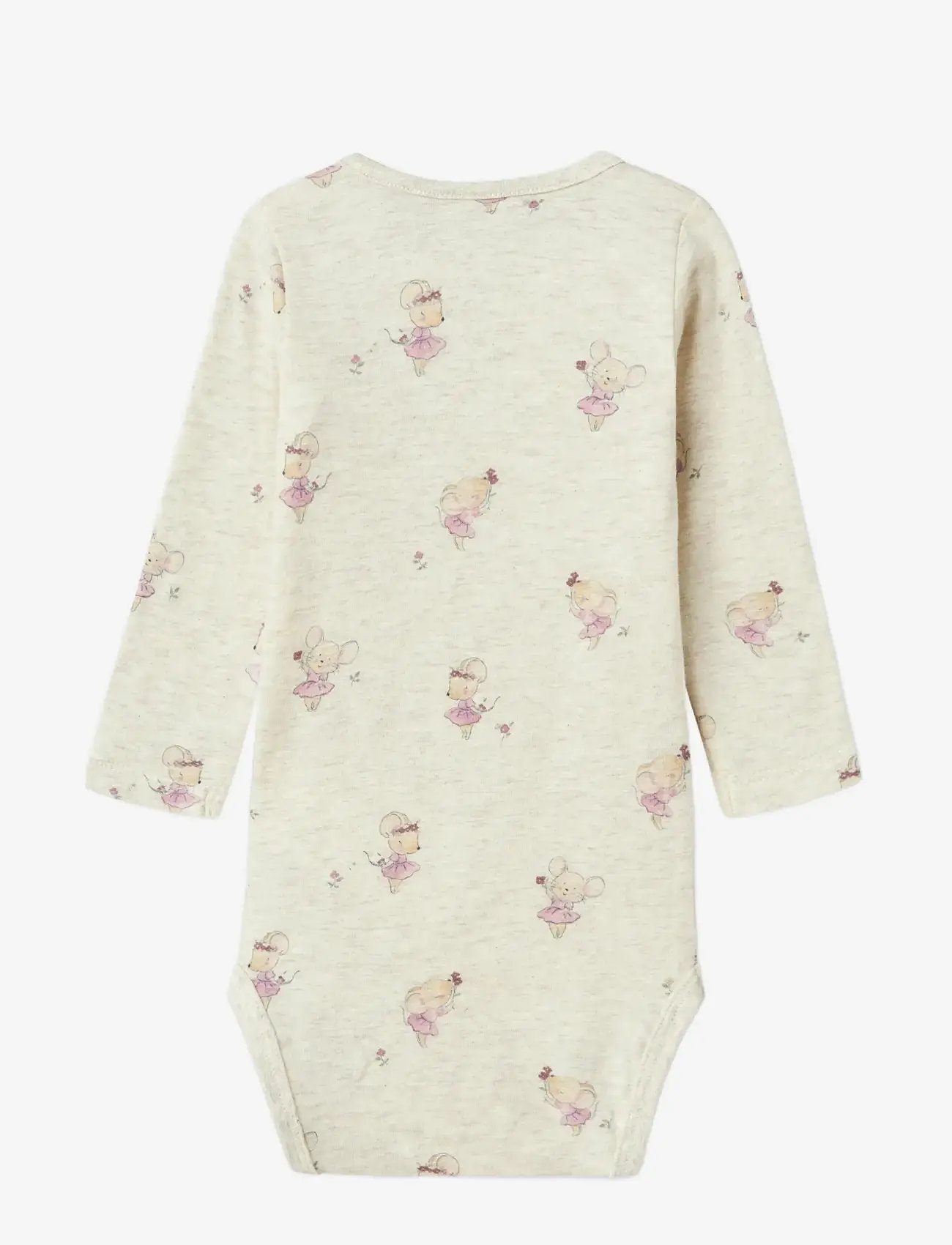 name it - NBFTADIE LS BODY - langärmelige bodys - peyote melange - 1