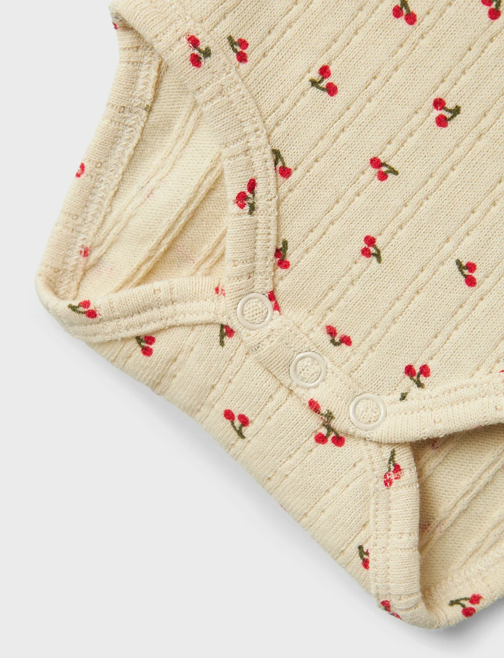 name it - NBFBILIA LS BODY BOX - pikkade varrukatega bodid - summer sand - 3