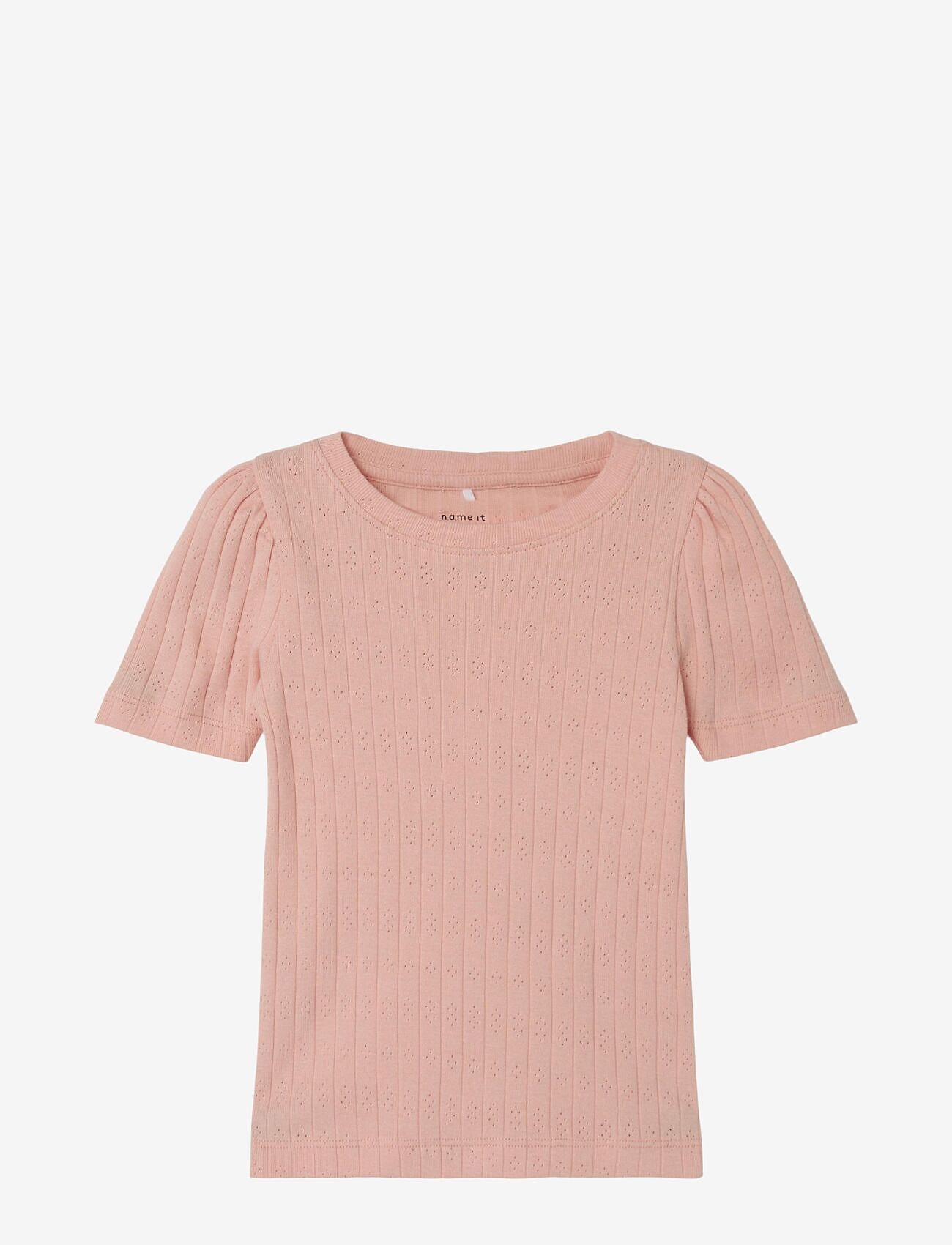 name it - NMFHENNY SS SLIM TOP - apricot blush - 0
