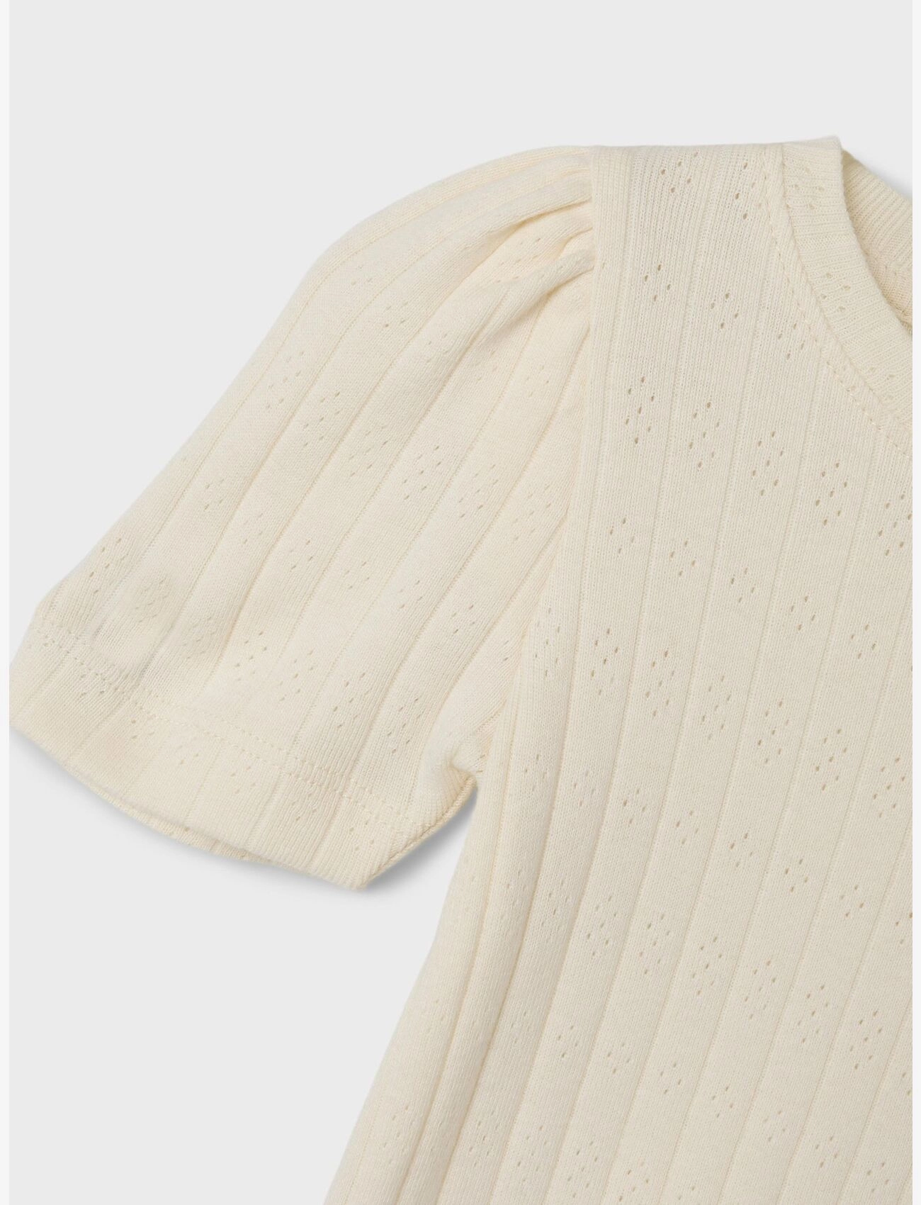 name it - NMFHENNY SS SLIM TOP - buttercream - 3