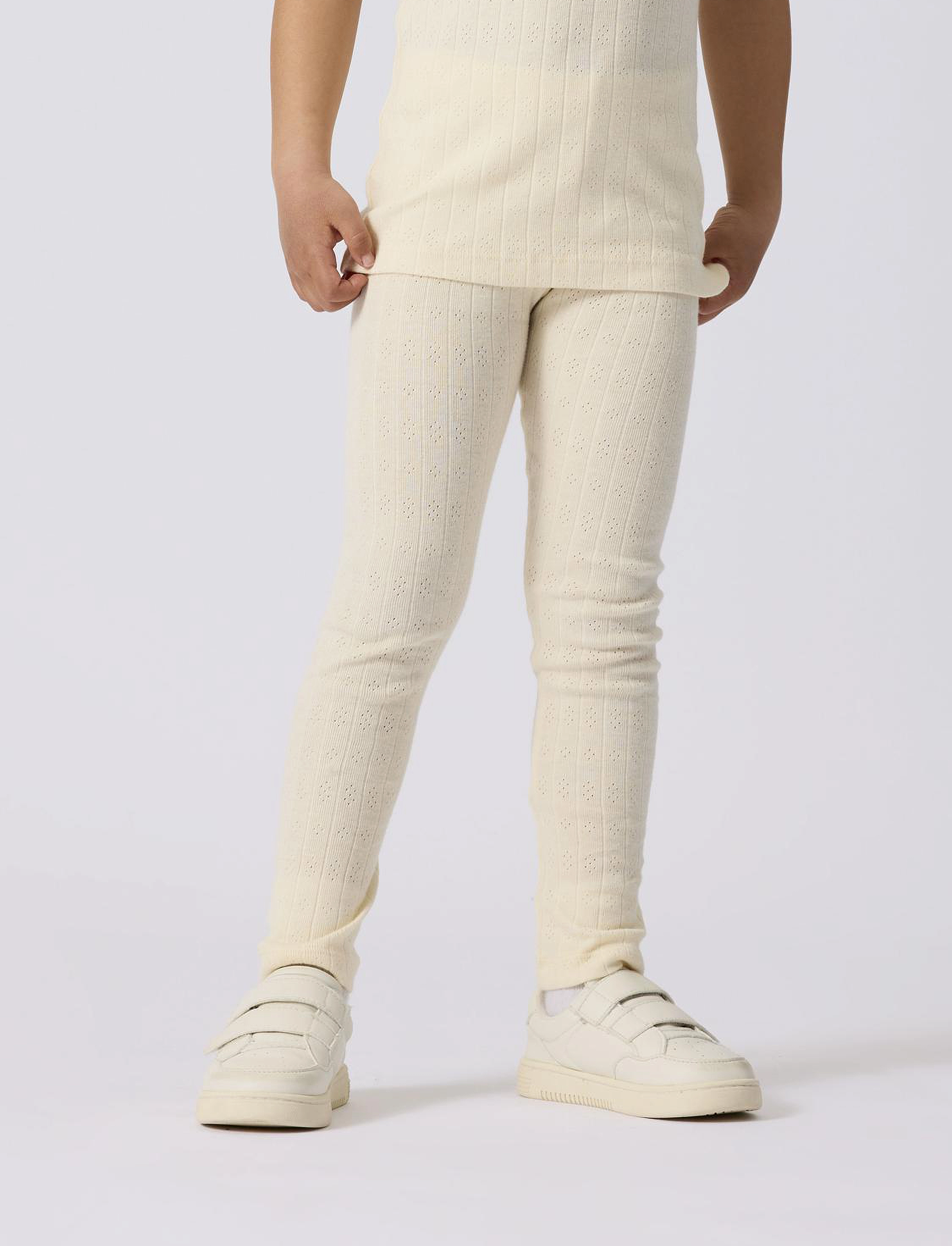 name it - NMFHENNY SLIM LEGGING - buttercream - 3