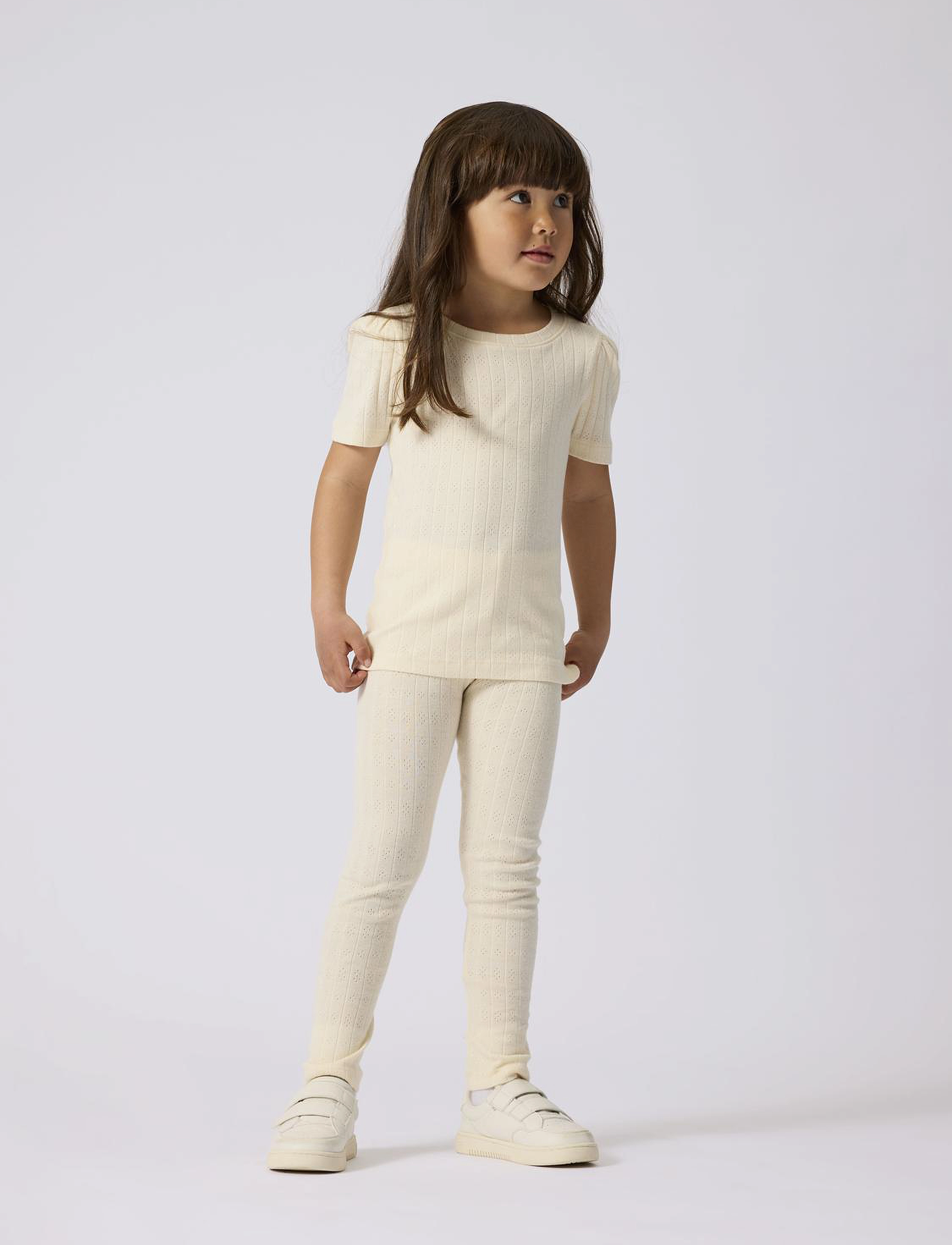 name it - NMFHENNY SLIM LEGGING - buttercream - 4