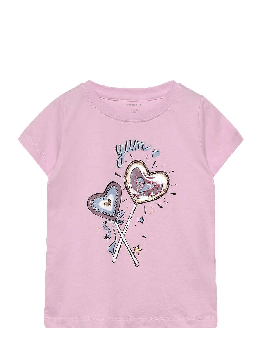 name it - NMFBETHANY SS TOP BOX - kortærmede t-shirts - winsome orchid - 0