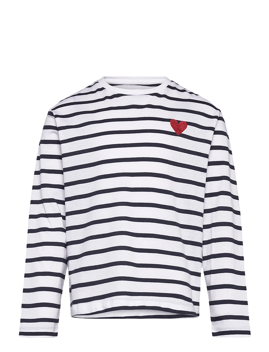 name it - NKFTOVELINA LS NREG TOP - langærmede t-shirts - bright white - 0