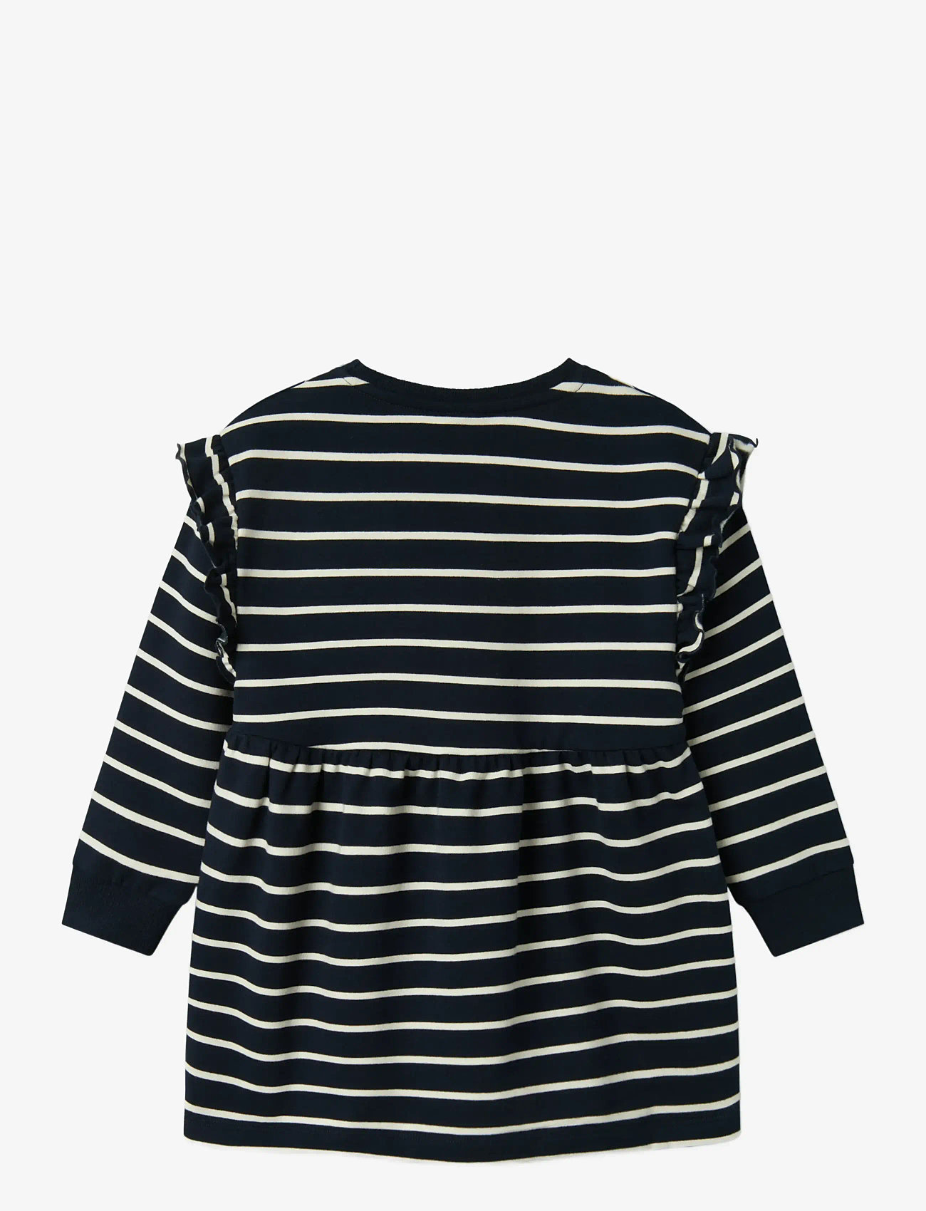 name it - NMFTORINA NREG SWE DRESS BRU PB - langärmelige babykleider - dark sapphire - 2