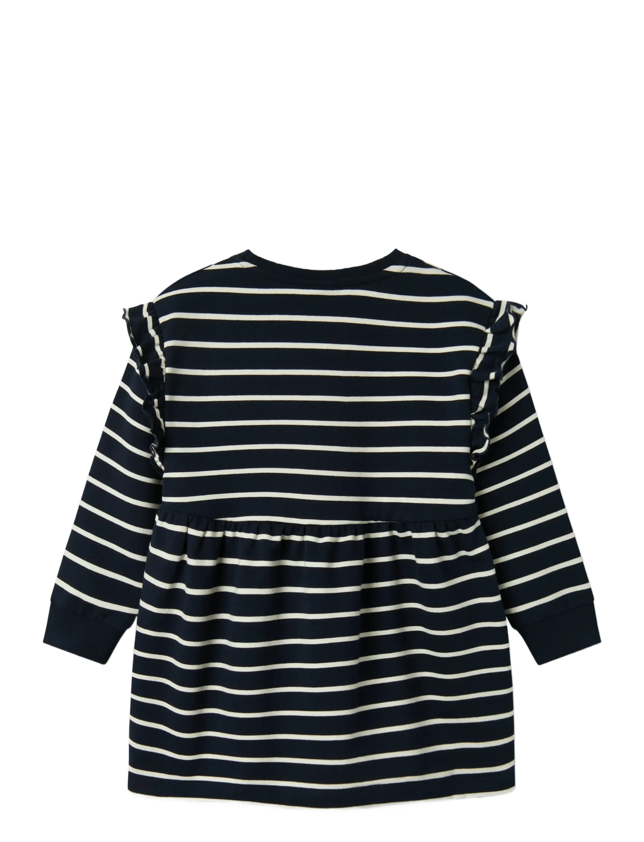 name it - NMFTORINA NREG SWE DRESS BRU PB - langärmelige babykleider - dark sapphire - 2