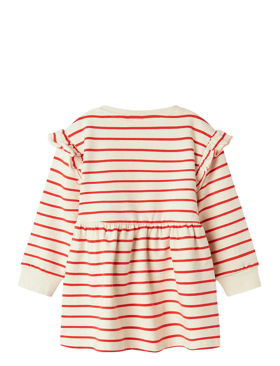 name it - NMFTORINA NREG SWE DRESS BRU PB - kūdikių suknelės ilgomis rankovėmis - grenadine - 1