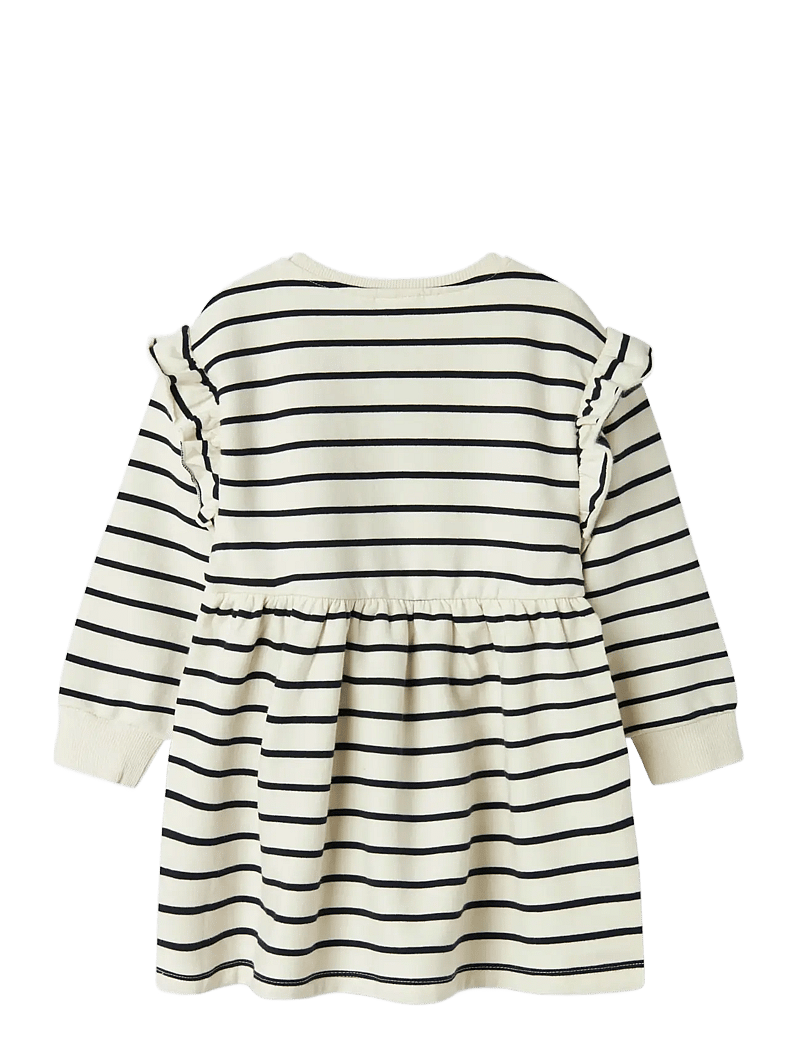 name it - NMFTORINA NREG SWE DRESS BRU PB - långärmade babyklänningar - sea salt - 1