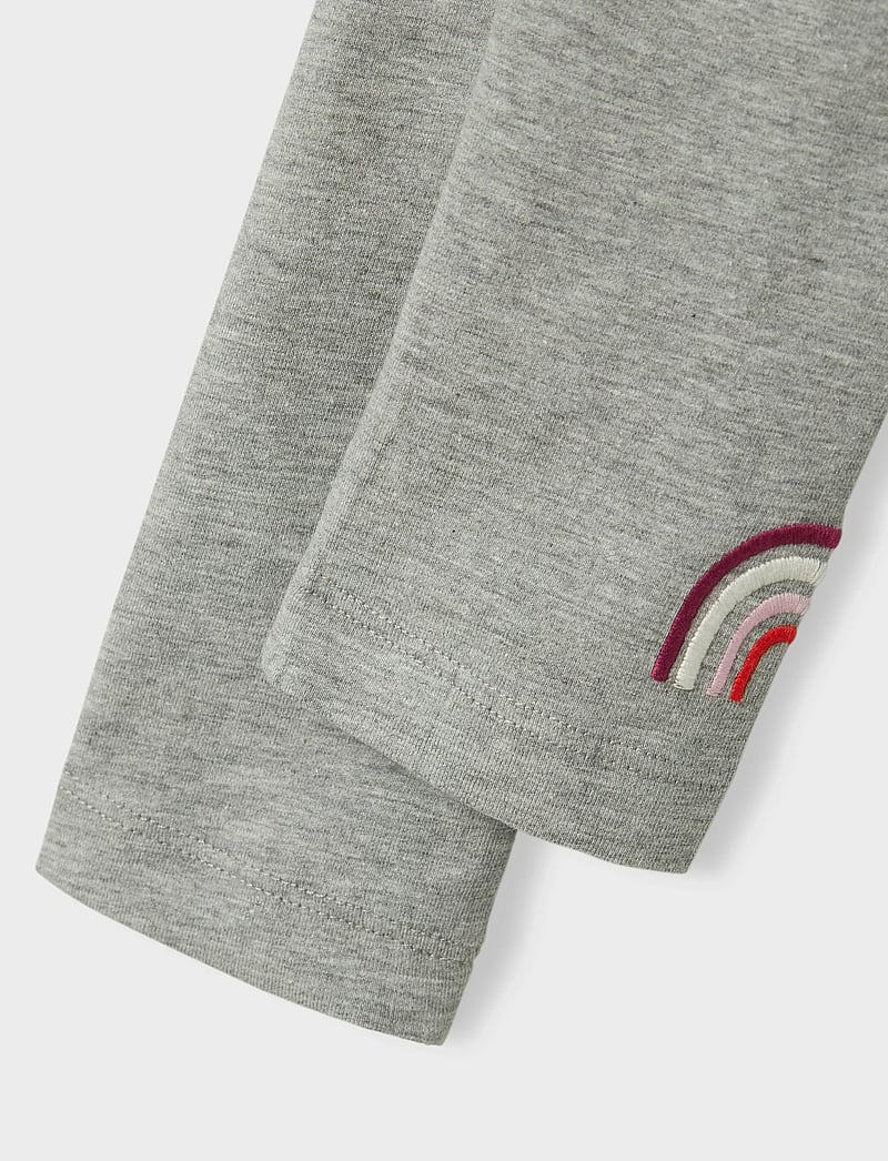 name it - NMFBILINE LEGGING PB - leggings - grey melange - 2