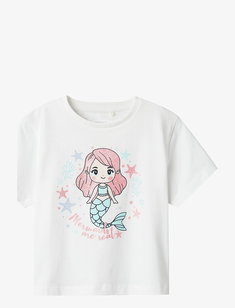 name it - NMFFREJANE SS NREG TOP - kortærmede t-shirts - lucent white - 1