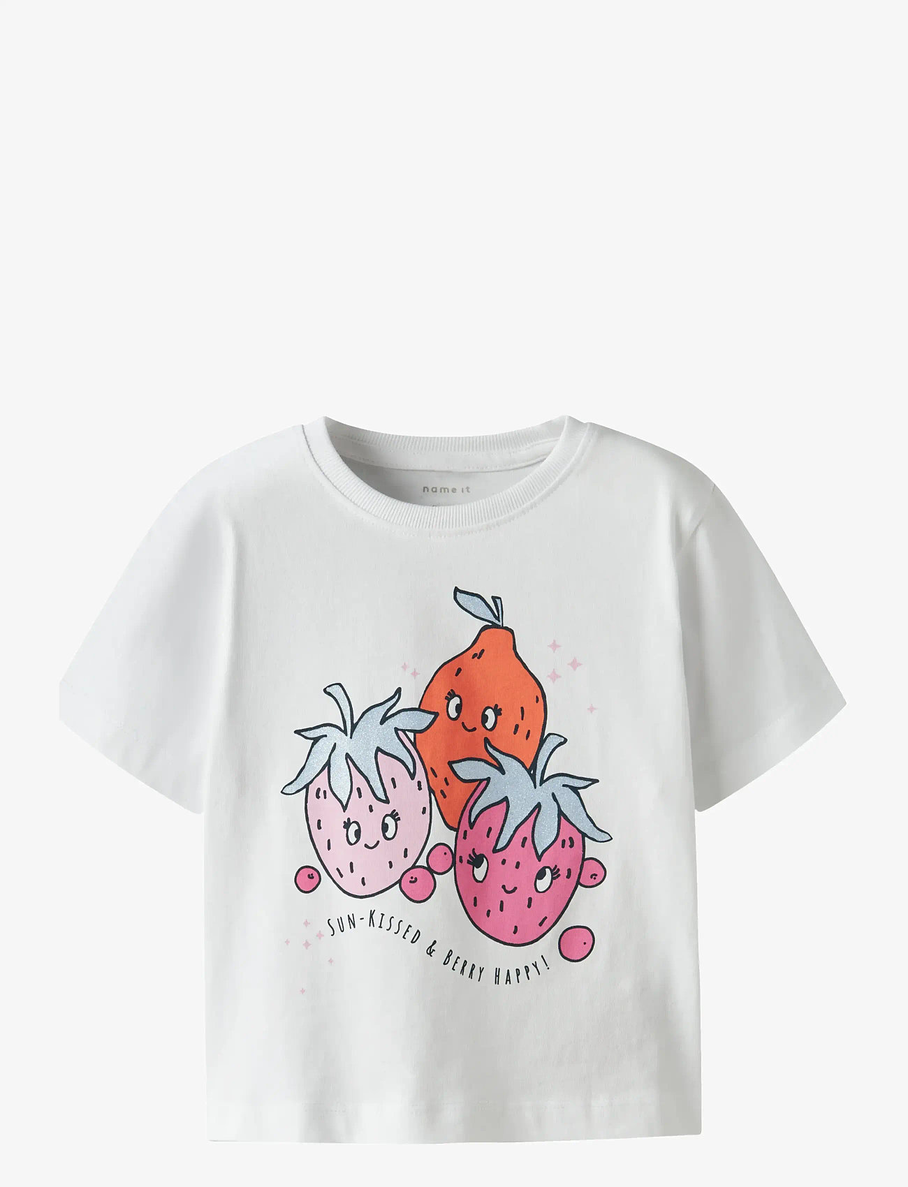 name it - NMFHELKA SS NREG TOP PB - efterårstøj - lucent white - 0