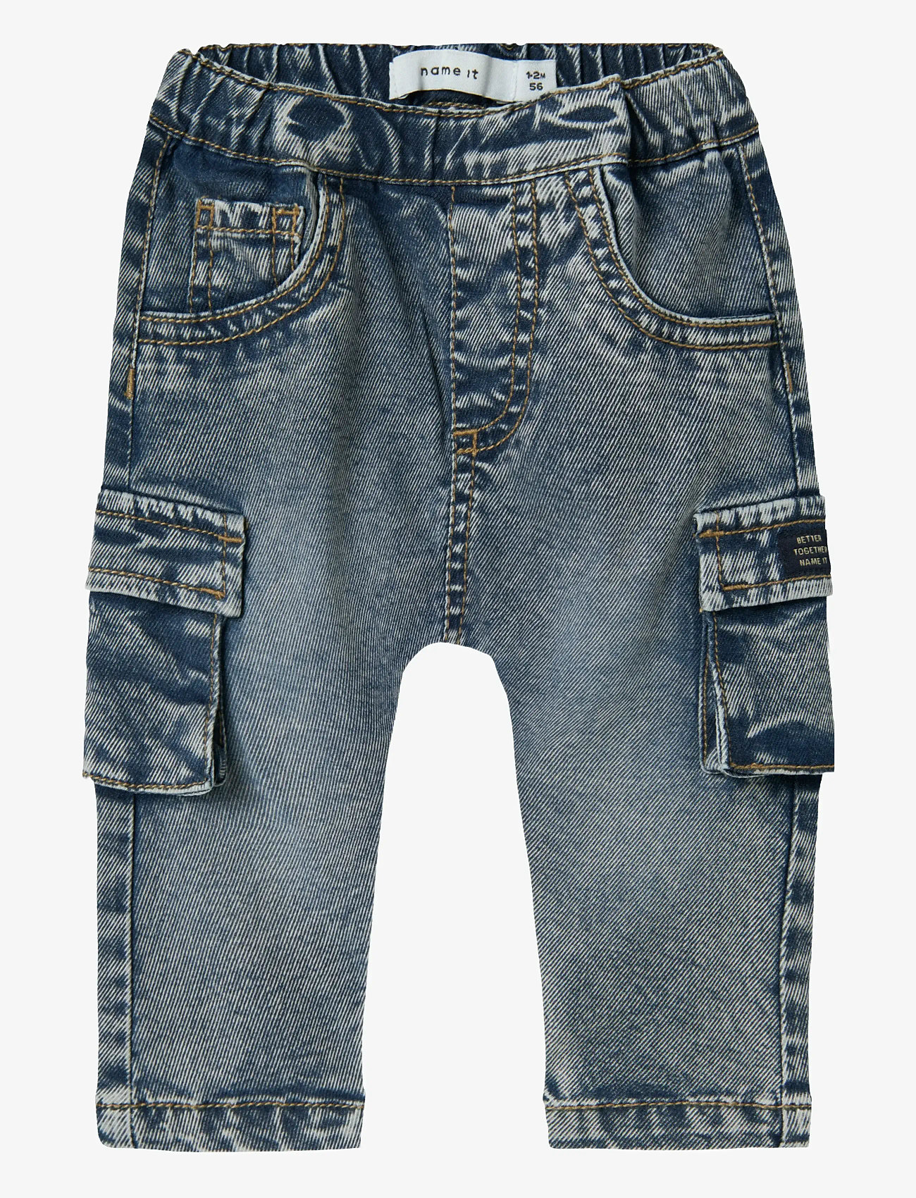 name it - NBMBEN BAGGY CARGO JEANS 2727-YB NOOS - loose jeans - dark blue denim - 1