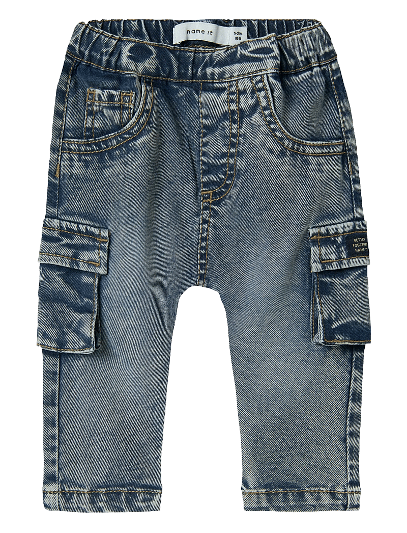 name it - NBMBEN BAGGY CARGO JEANS 2727-YB NOOS - loose jeans - dark blue denim - 0