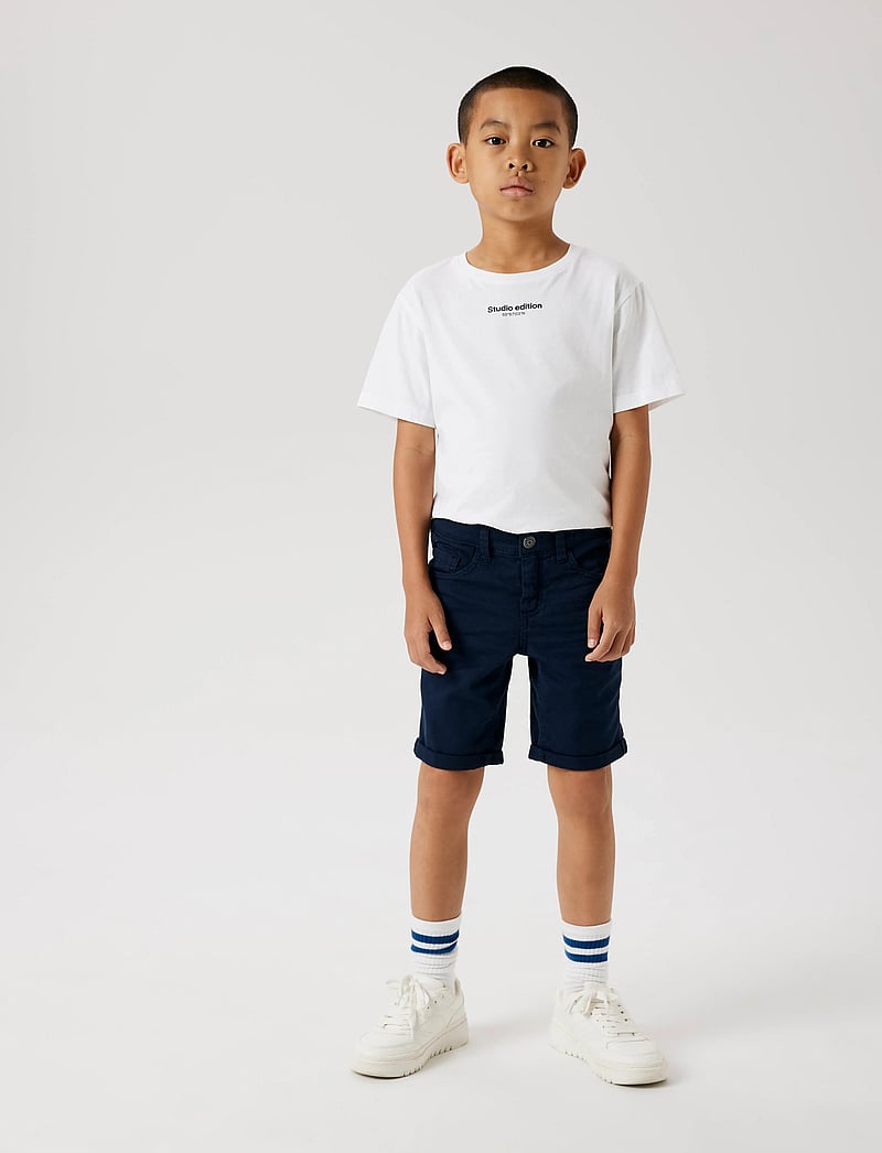 name it - NKMSILAS ISAK LSHORT TWI 3122-MF TB NOOS - chino shorts - dark sapphire - 0