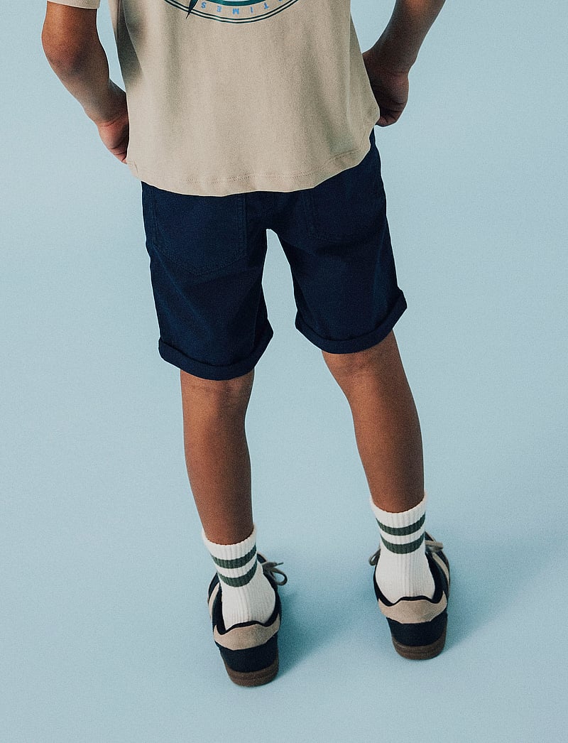 name it - NKMSILAS ISAK LSHORT TWI 3122-MF TB NOOS - chino shorts - dark sapphire - 3