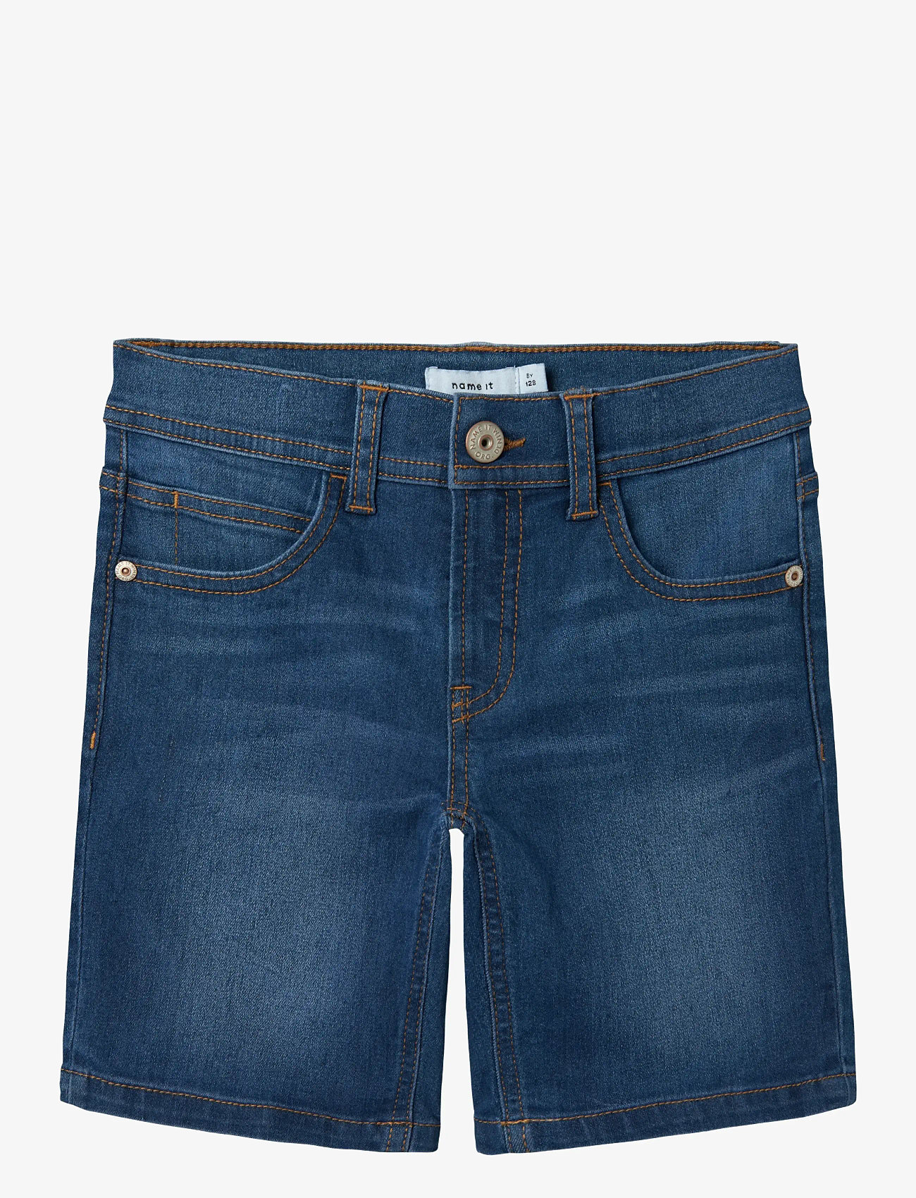 name it - NKMSILAS SLIM L DNM SHORTS 3339-IS TB - jeansshorts - dark blue denim - 0