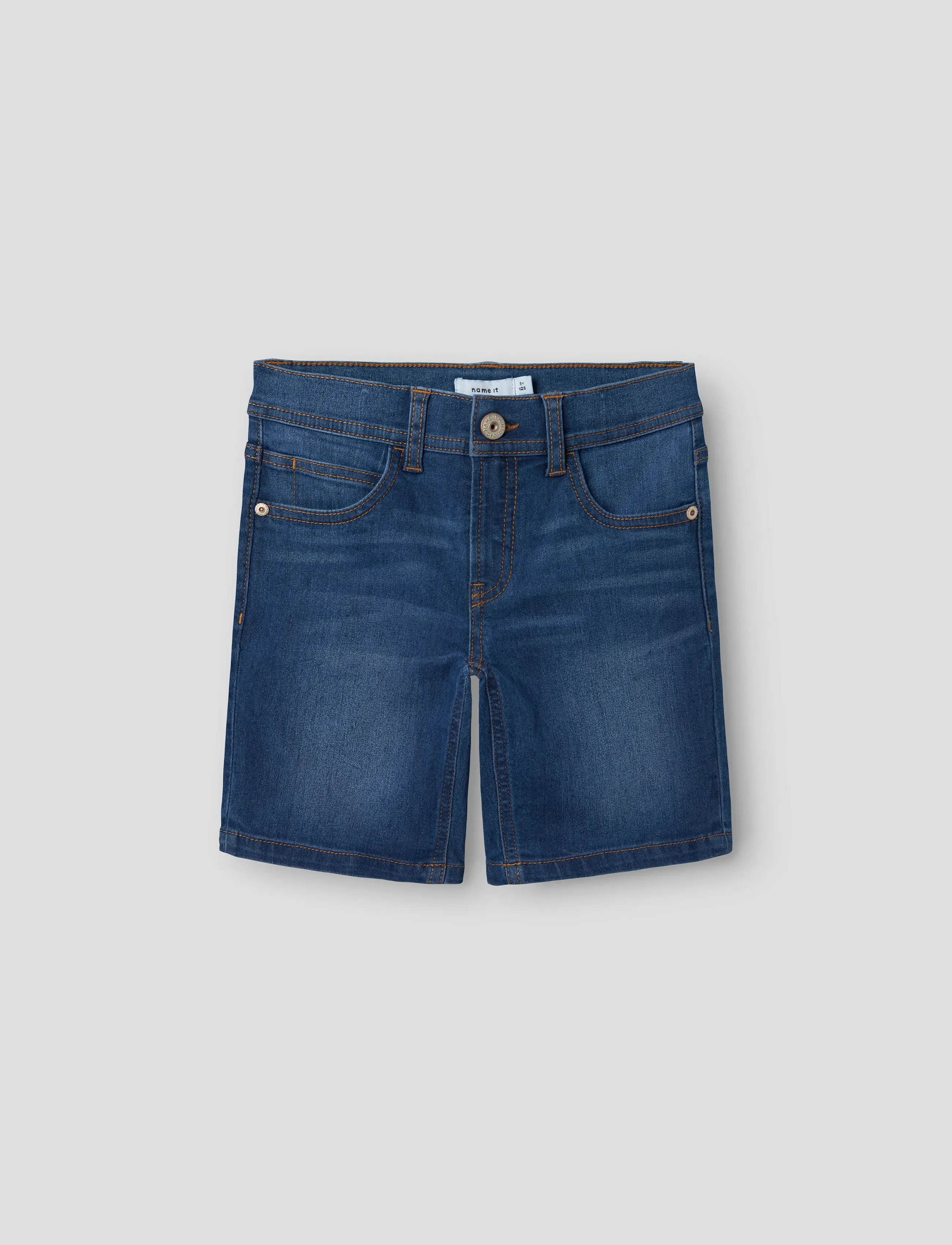 name it - NKMSILAS SLIM L DNM SHORTS 3339-IS TB - denimshorts - dark blue denim - 2