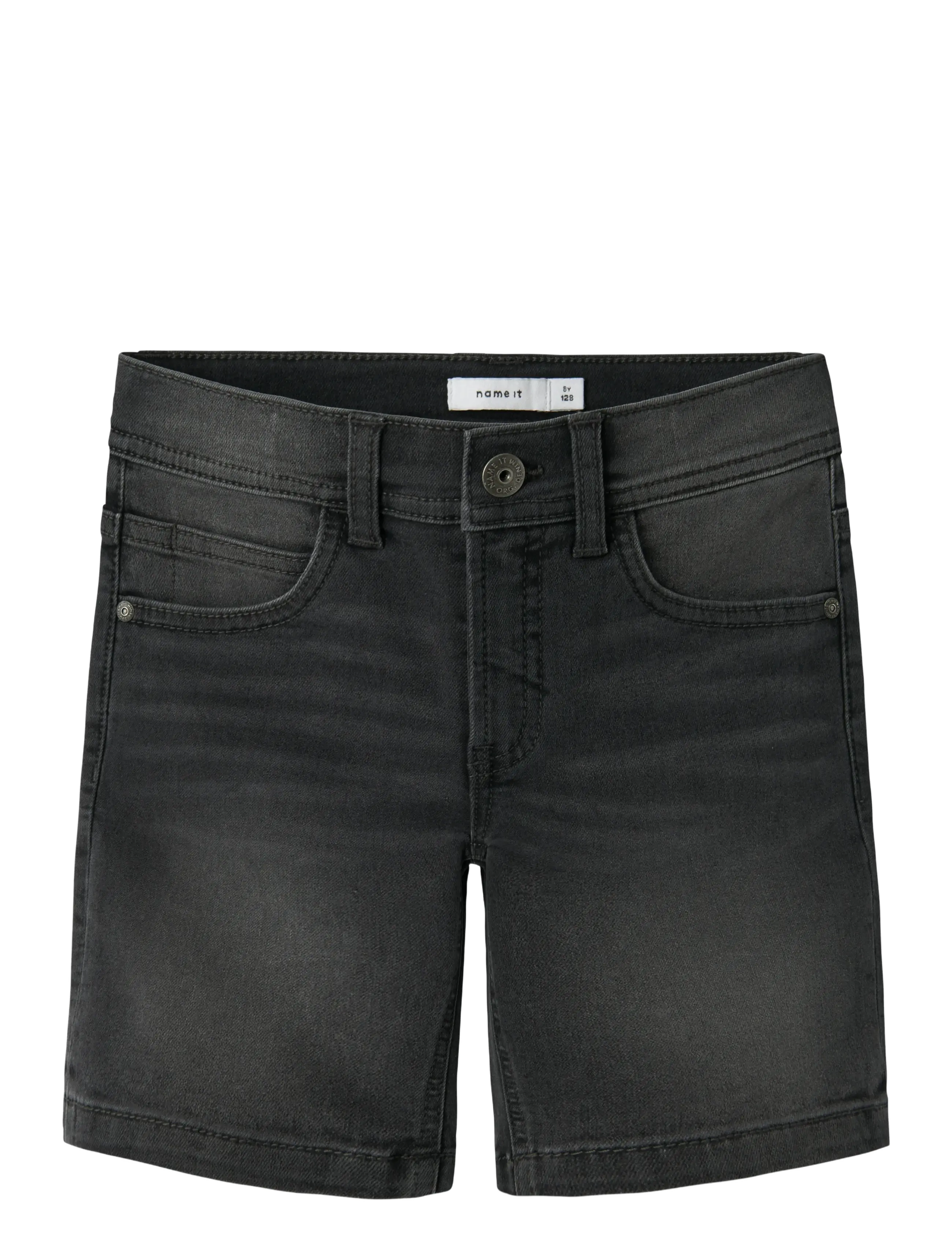 name it NKMSILAS SLIM L DNM SHORTS 3339-IS TB - Shorts - DARK GREY DENIM / grey