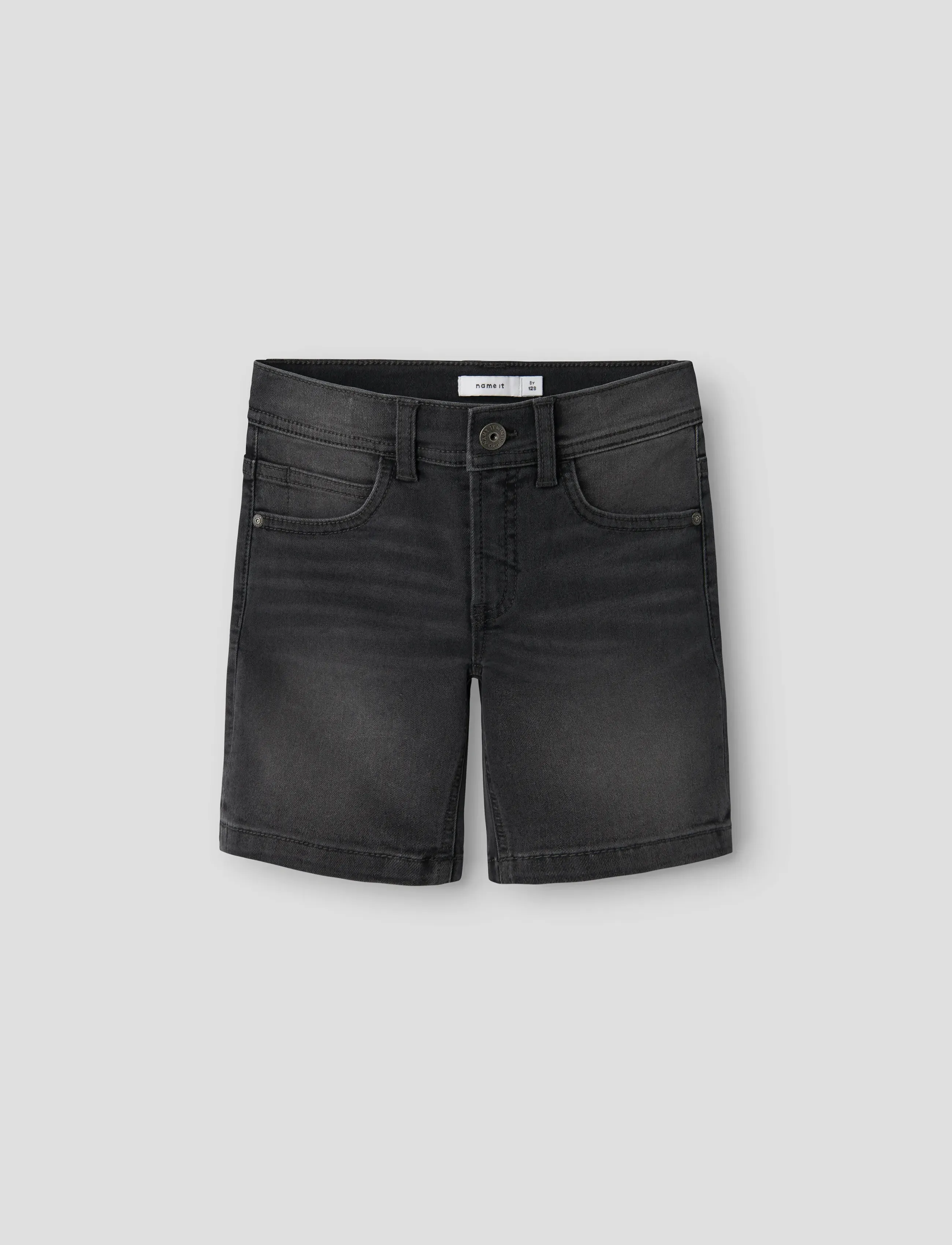 name it - NKMSILAS SLIM L DNM SHORTS 3339-IS TB - denimshorts - dark grey denim - 2
