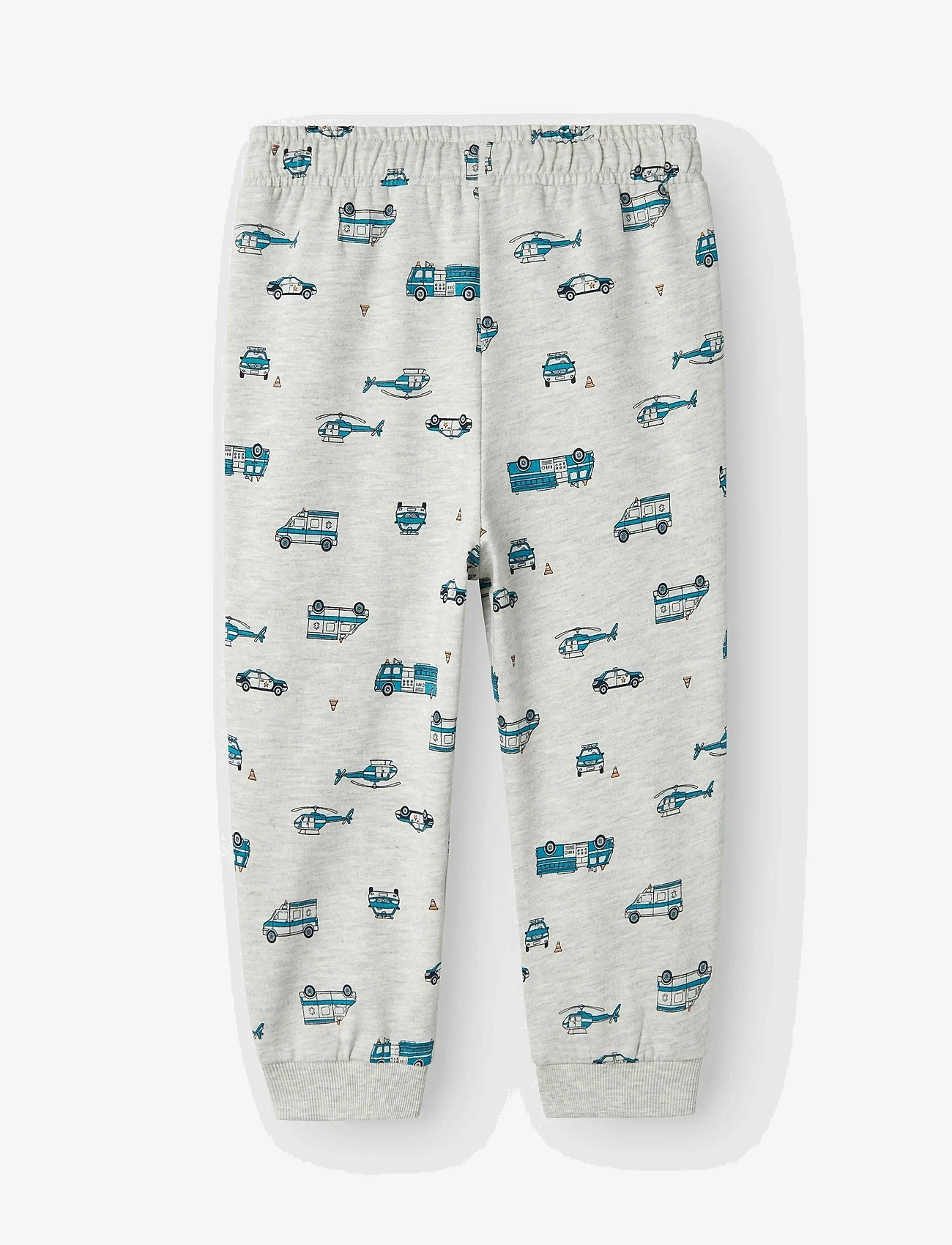 name it - NMMTROY NREG SWE PANT BRU PB - light grey melange - 2