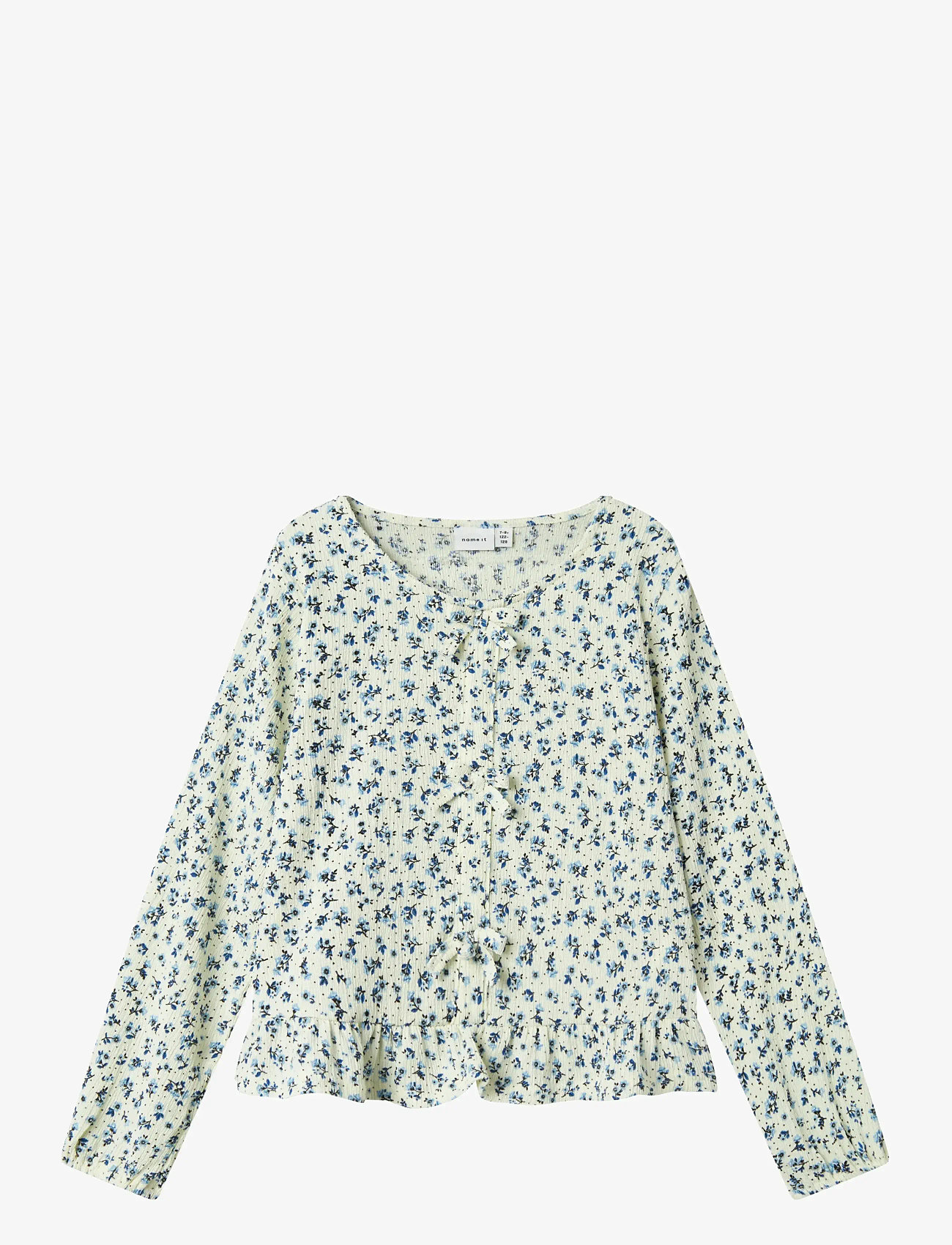 name it - NKFBIBA LS TOP - langærmede t-shirts - cloud dancer - 0